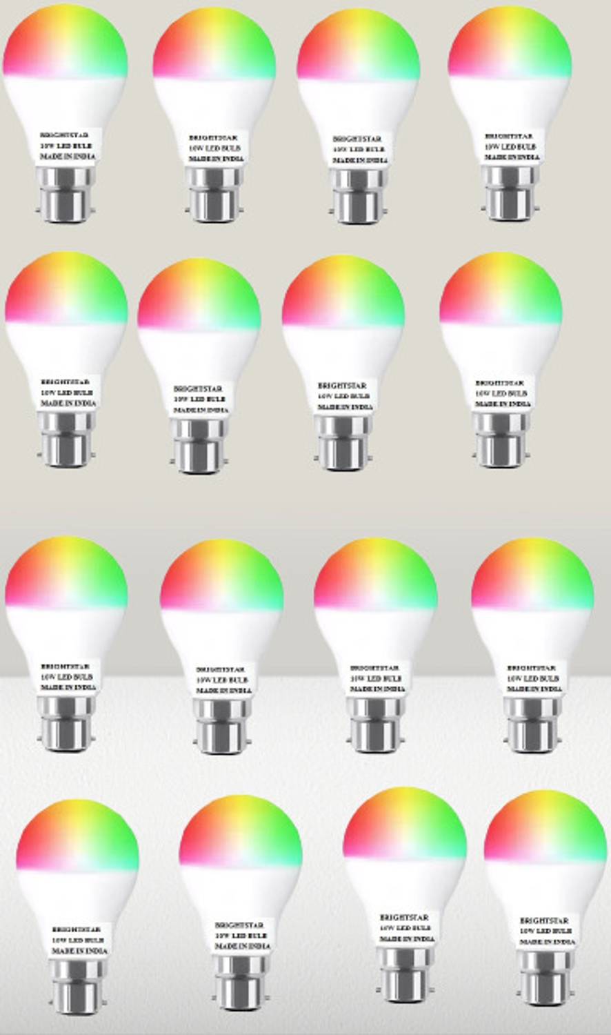 Brightstar 10 W Basic Round B22 LED Bulb