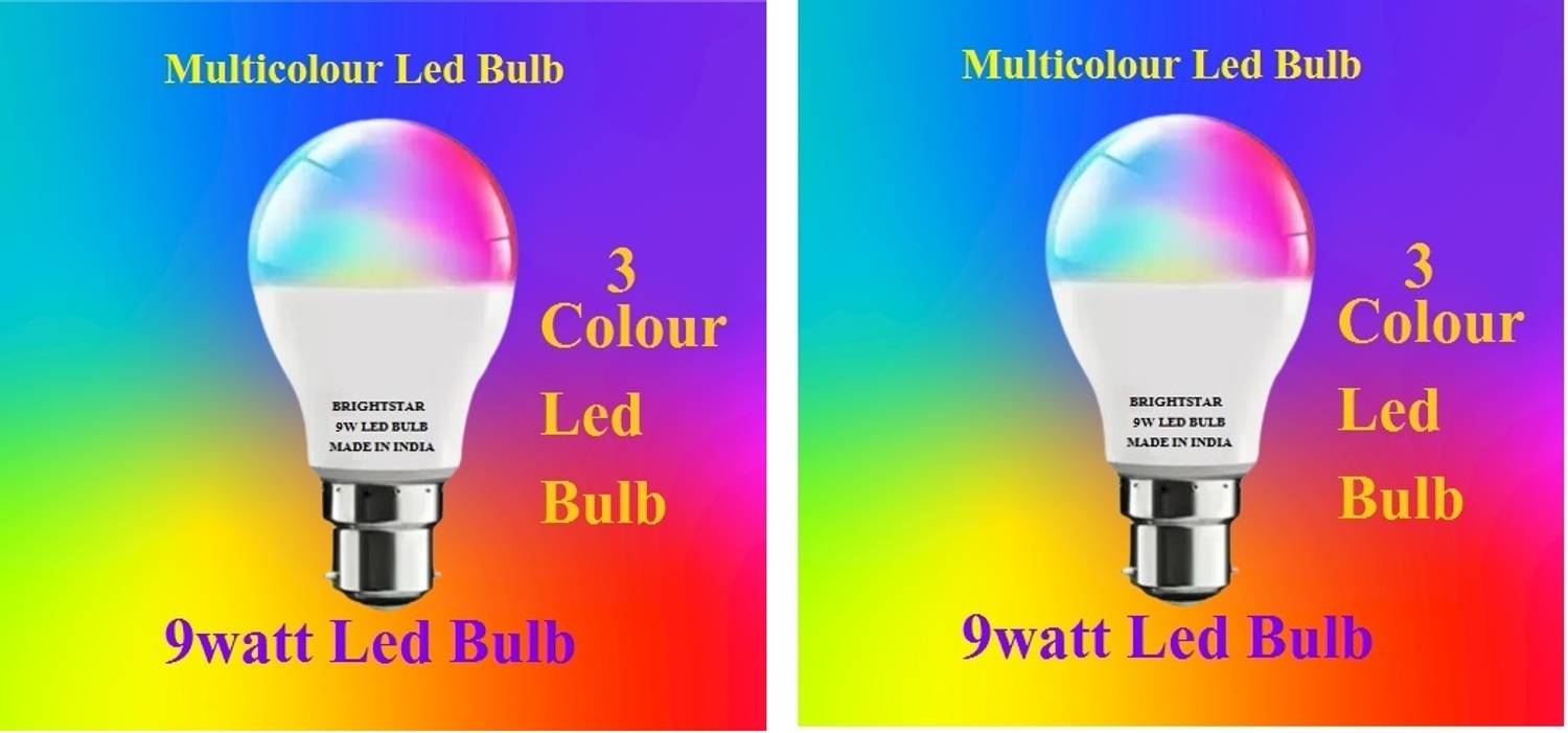 Brightstar 9 W Basic Round B22 LED Bulb