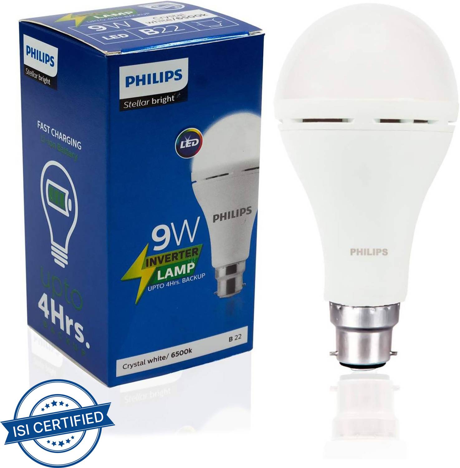 PHILIPS 9 W Inverter Standard B22 Inverter Bulb