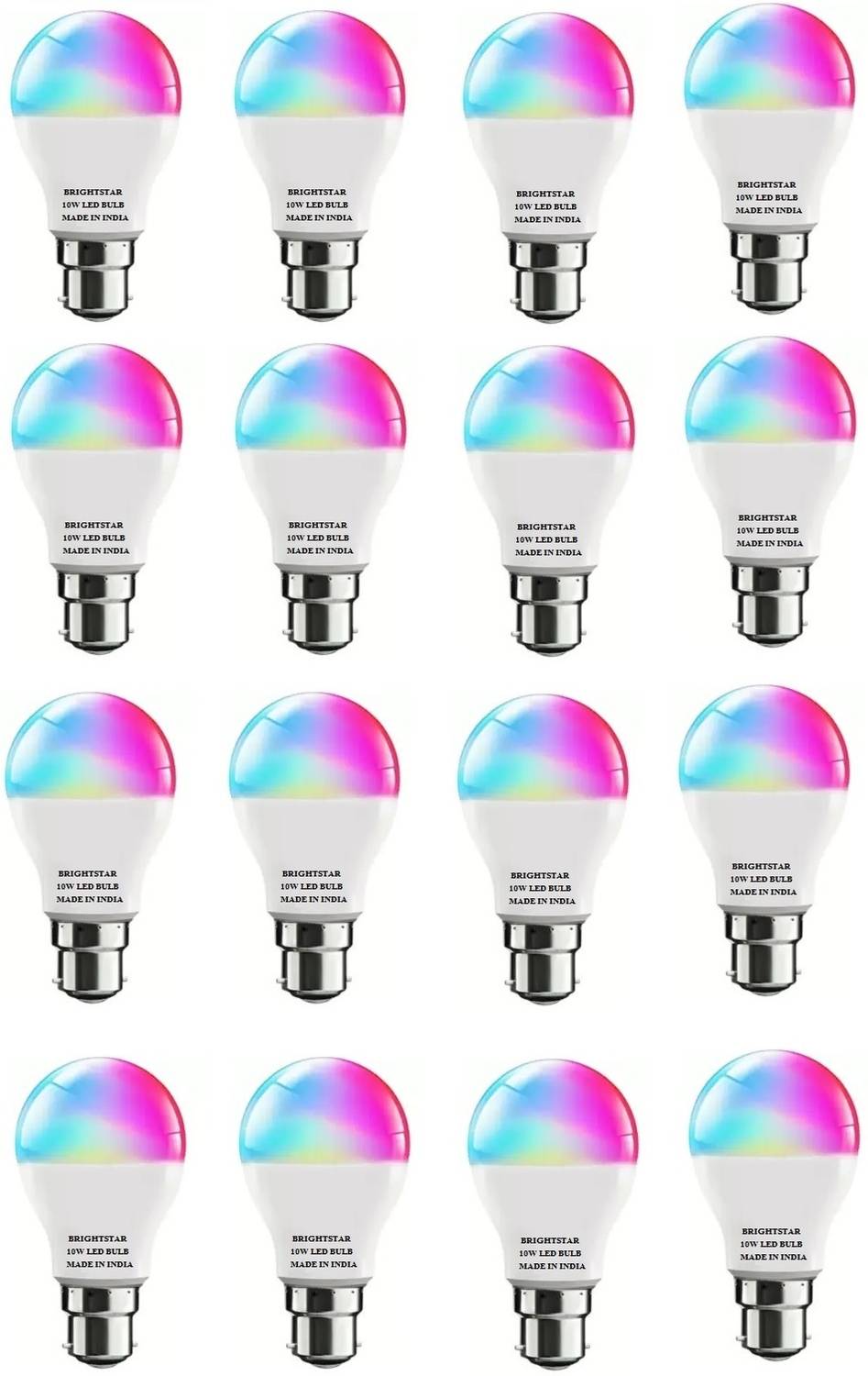 Brightstar 10 W Basic Round B22 LED Bulb