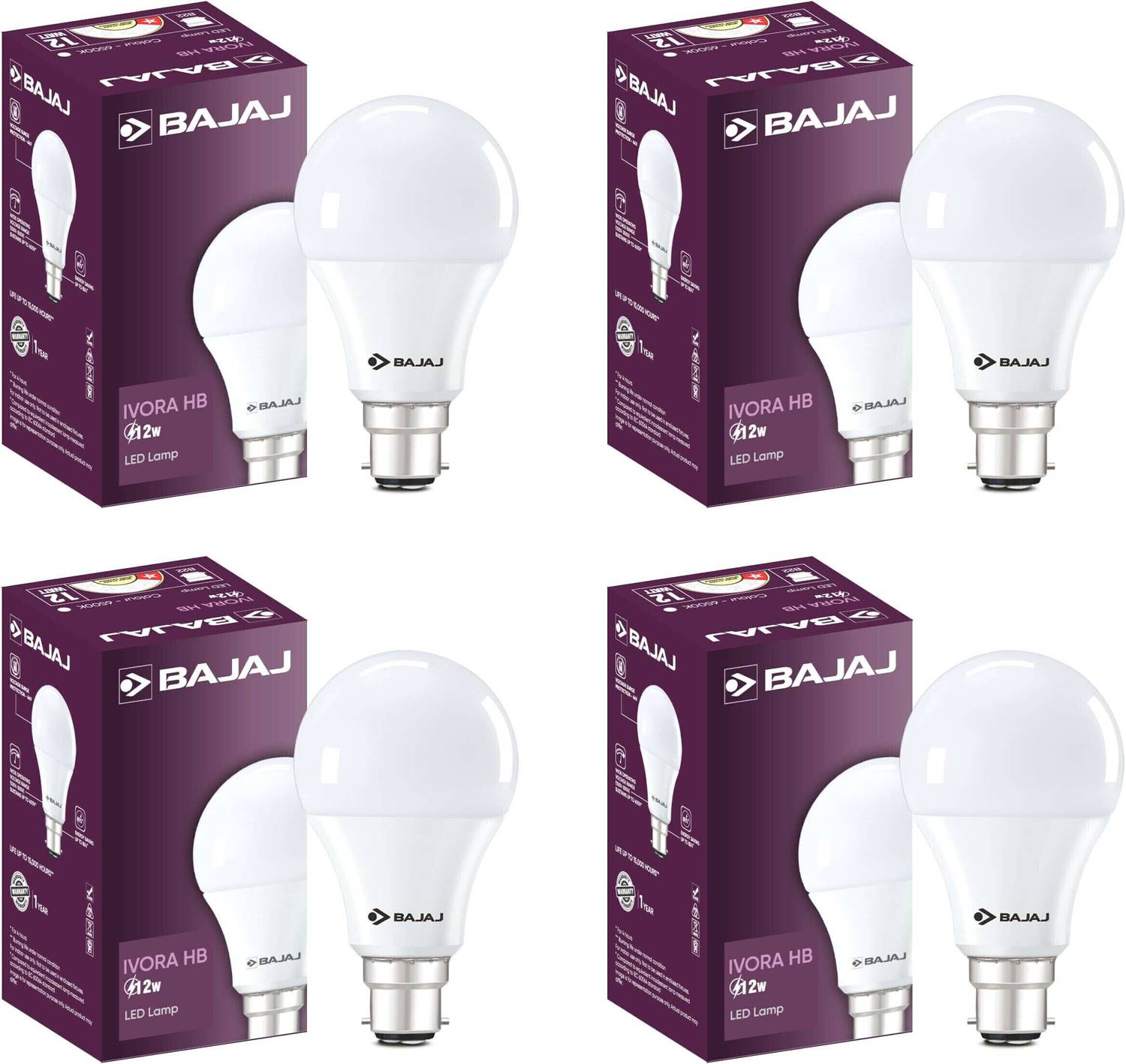 BAJAJ 12 W Basic Standard B22 LED Bulb