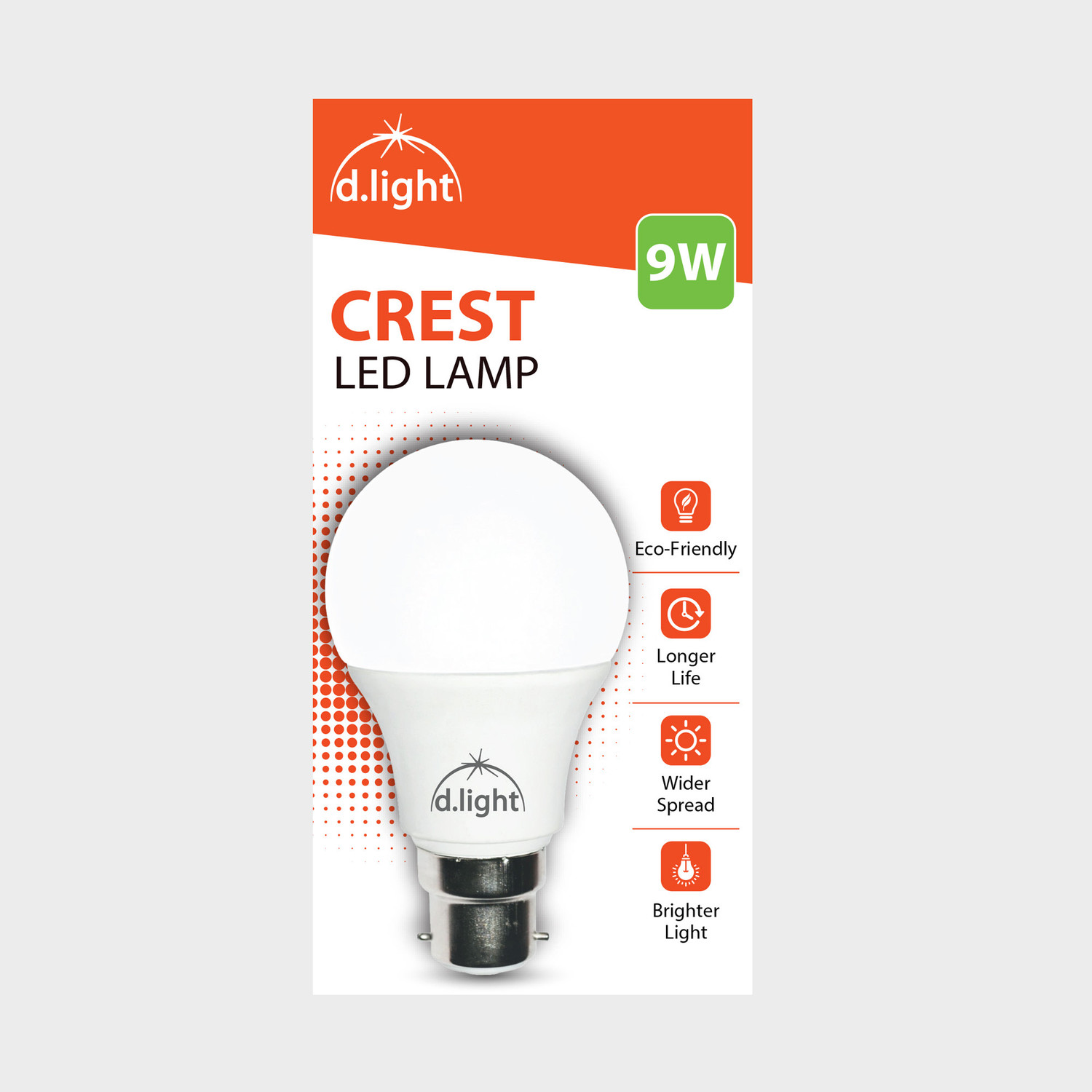 Image of d.light 9 W Basic Standard B22 LED Bulb