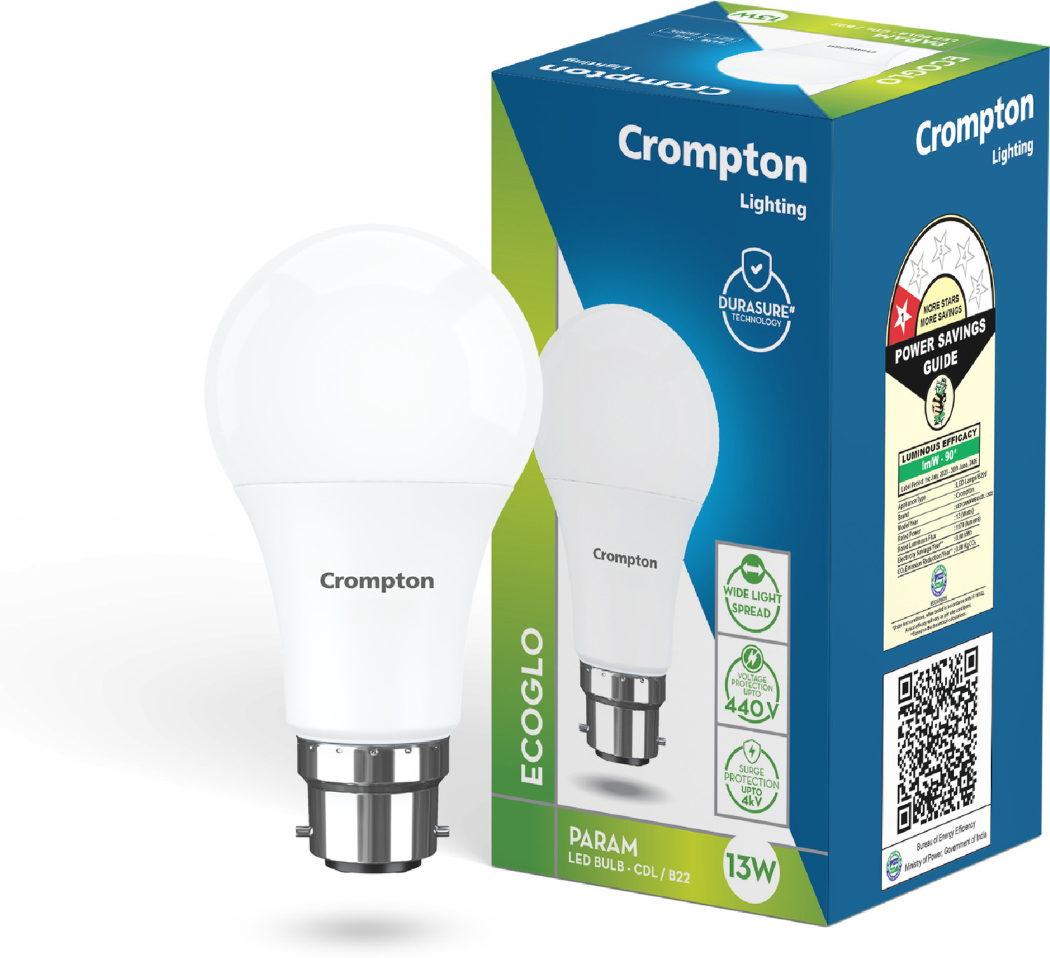 Image of Crompton 13 W Basic Round B22 LED Bulb