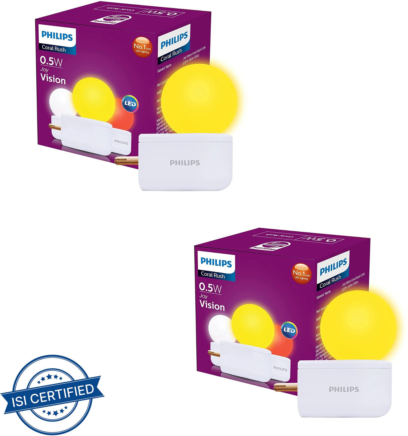 Image of PHILIPS 0.5 W Basic Decorative Plug & Play Night Bulb