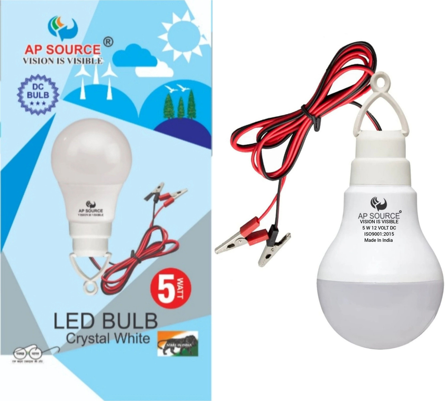 Image of AP Source 5 W Basic Round 2 Pin LED Bulb