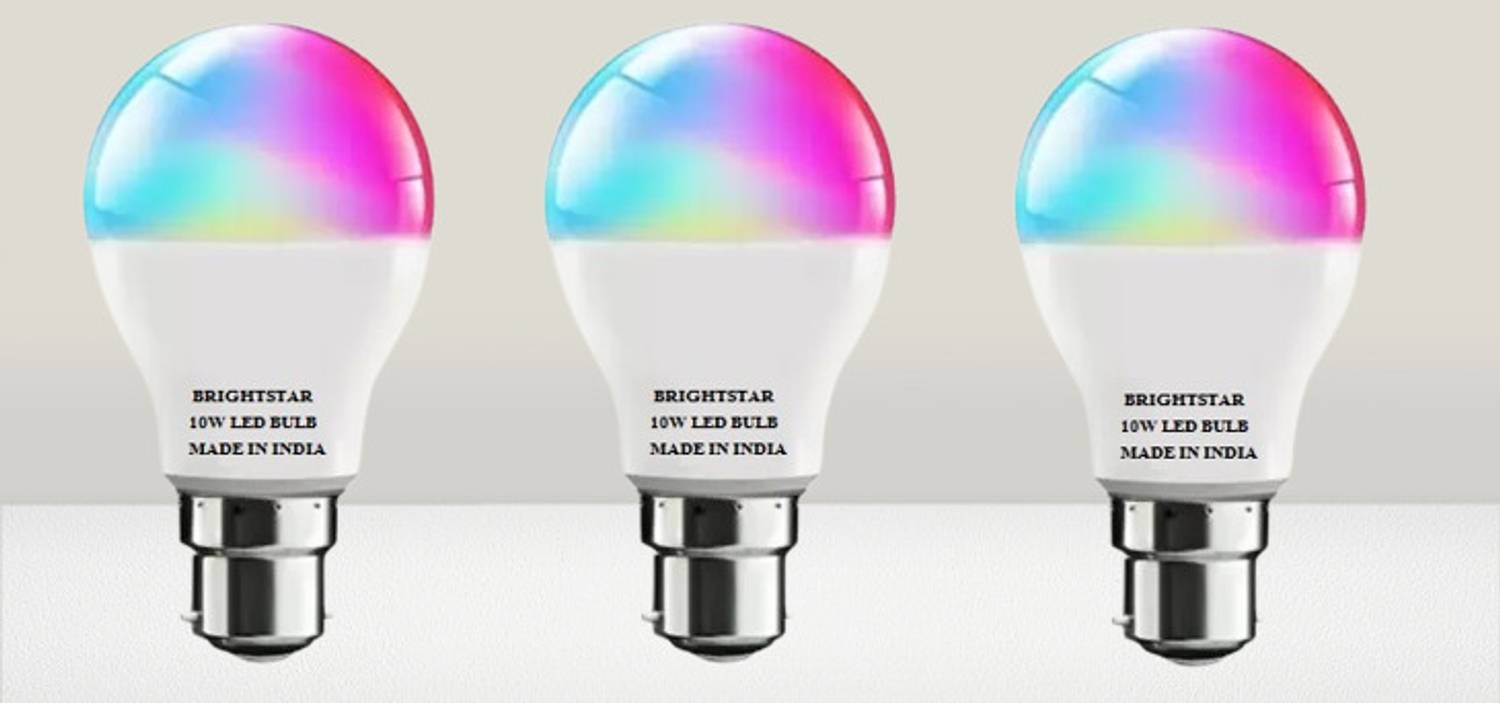 Brightstar 10 W Basic Round B22 LED Bulb