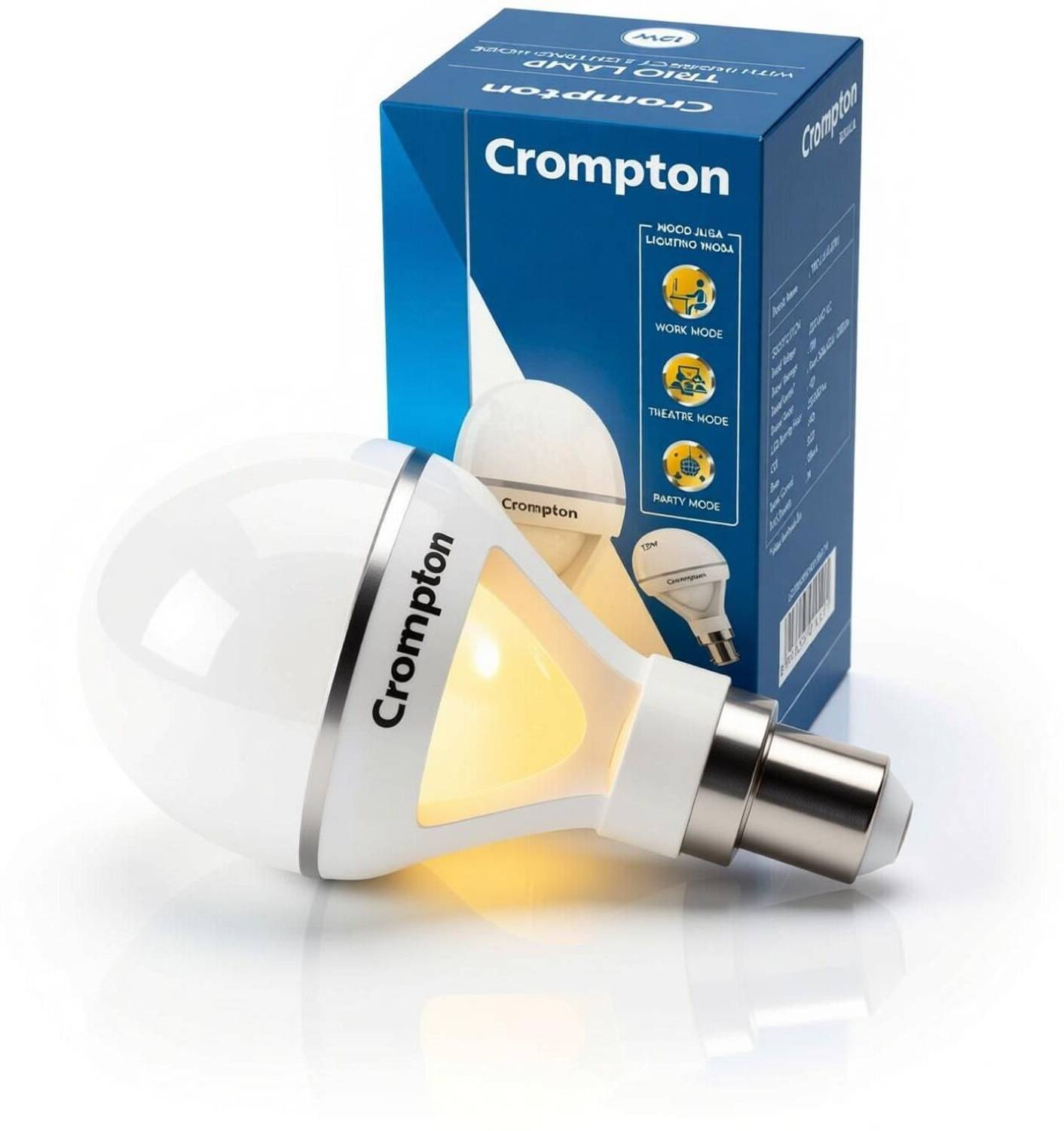 Crompton 12W Basic Round B22 LED Bulb - Image 3