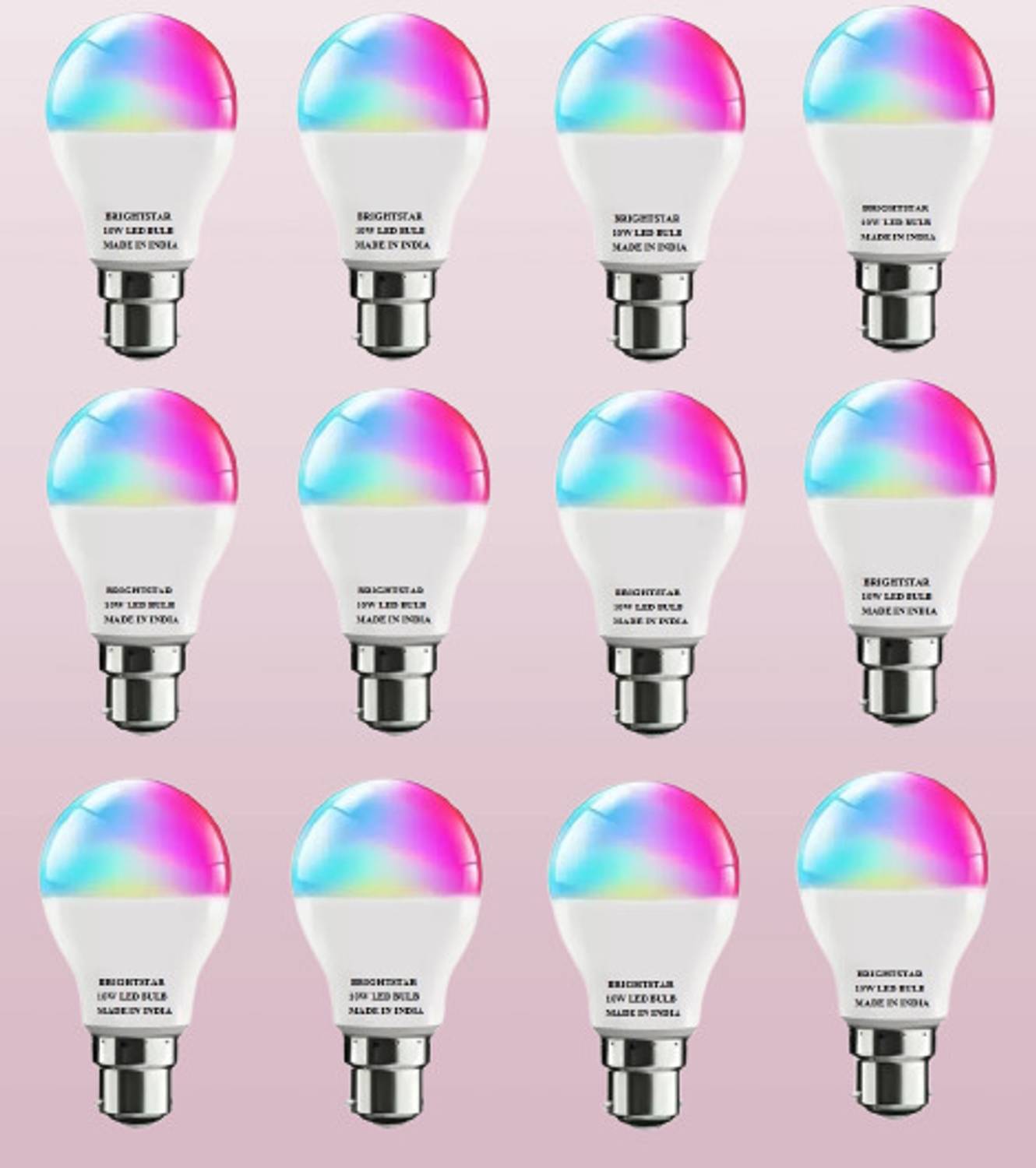 Brightstar 10 W Basic Round B22 LED Bulb