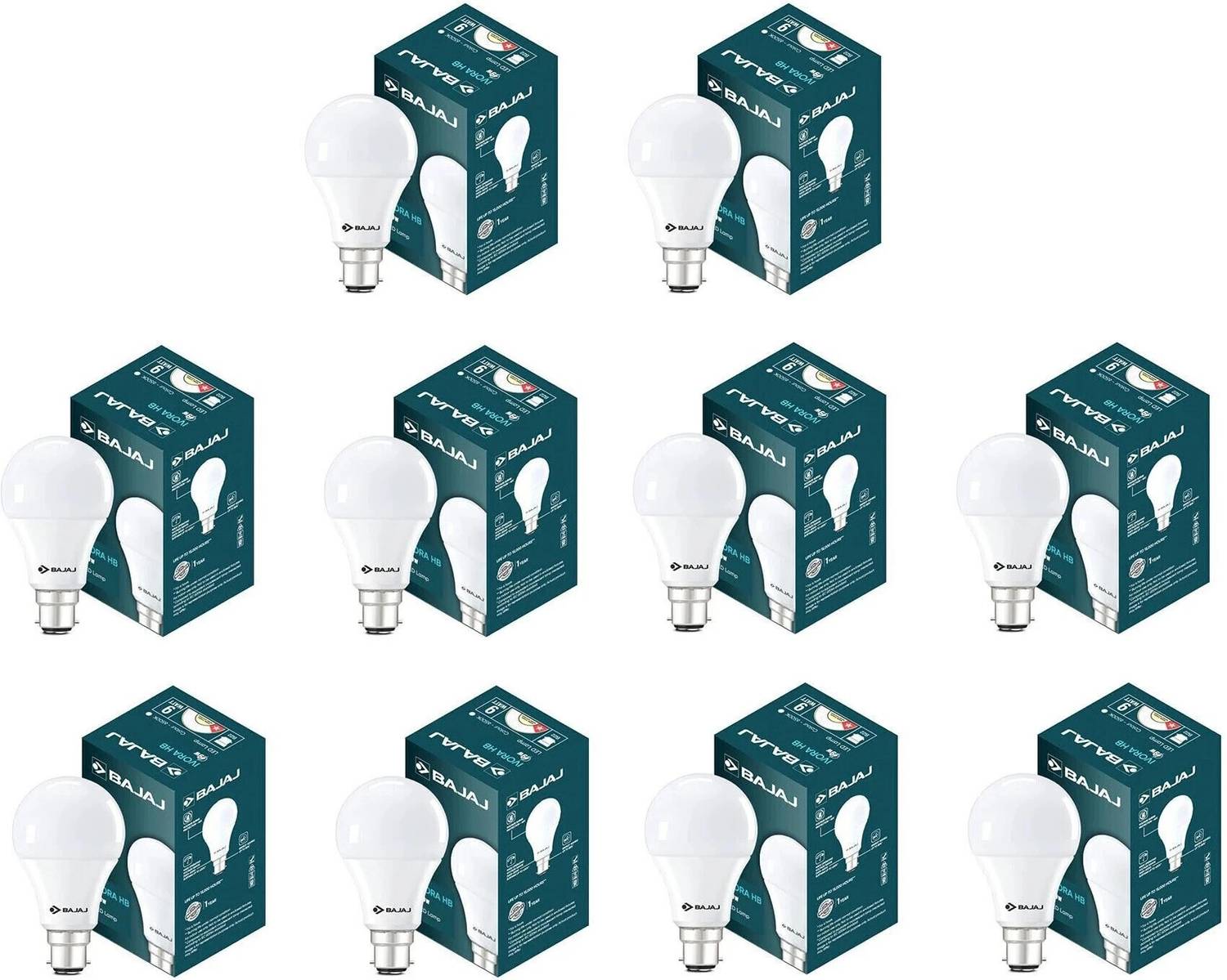 BAJAJ 9 W Basic Standard B22 LED Bulb