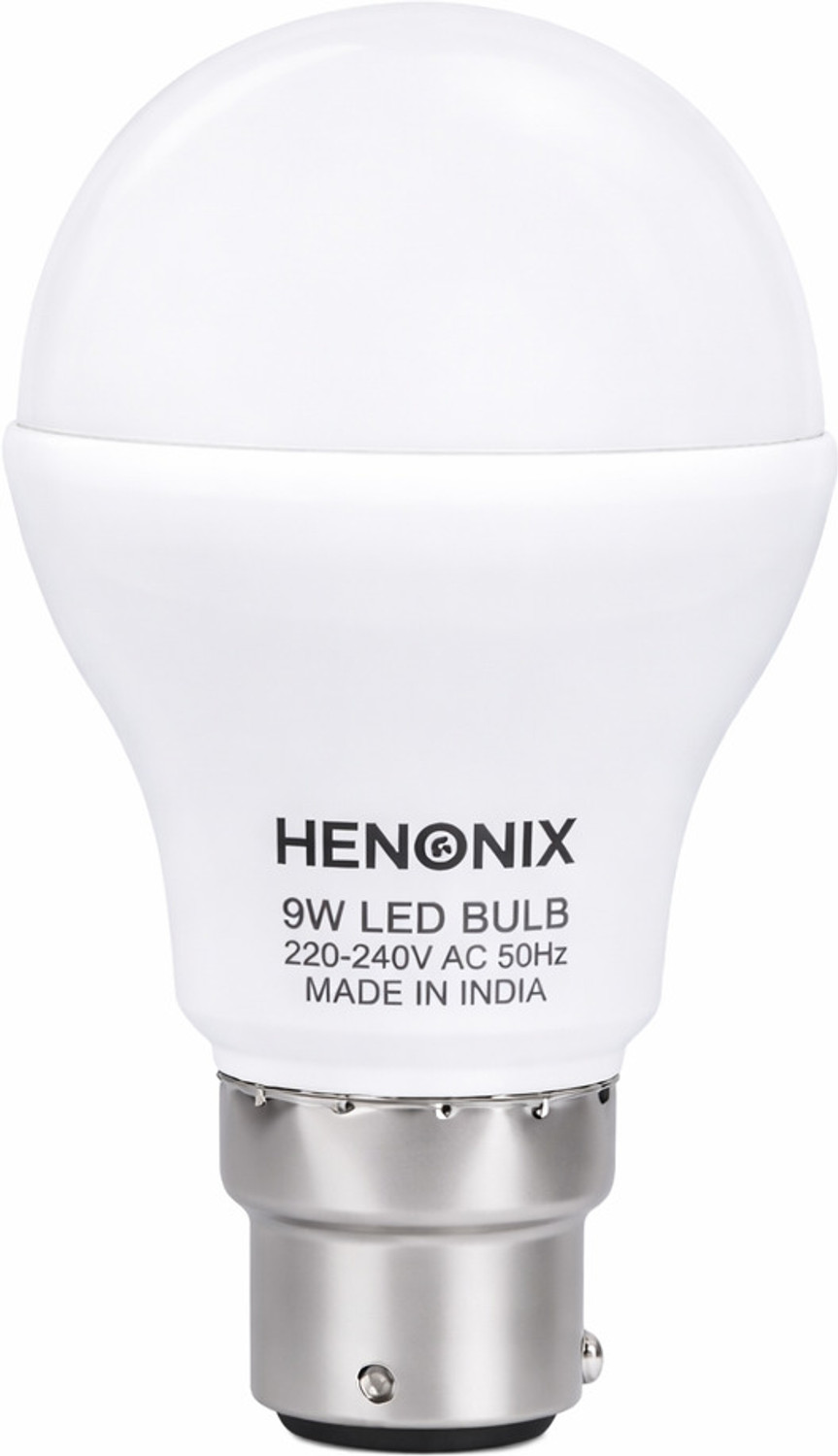 Image of HENONIX 10 W Eye Safety Compliance Round B22 LED Bulb