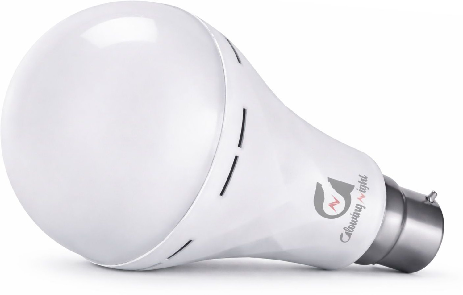 Image of Glowing Night 12 W Round B22 Inverter Bulb 4 hrs Bulb Emergency Light