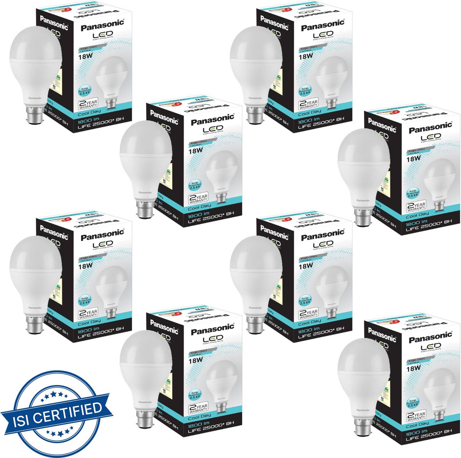 Panasonic 18 W Basic Round B22 LED Bulb