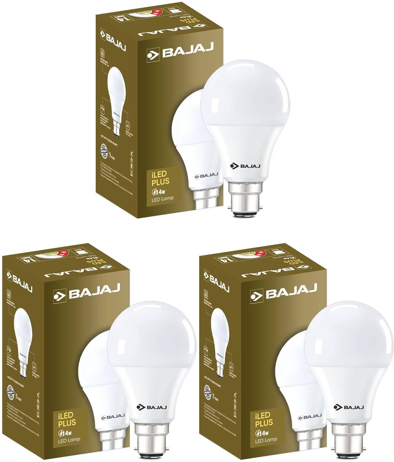 BAJAJ 14 W Basic Round B22 LED Bulb