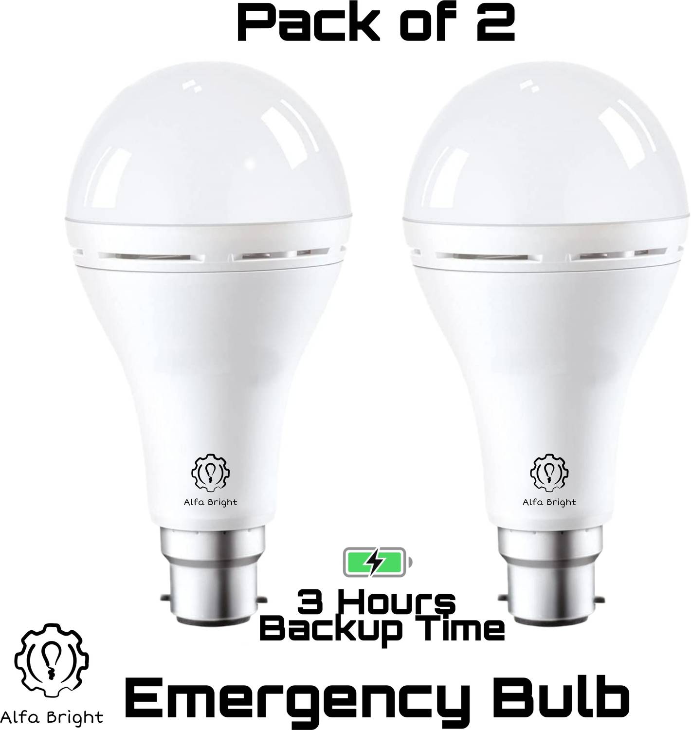 Alfa Bright 12 W Inverter Standard B22 LED Bulb