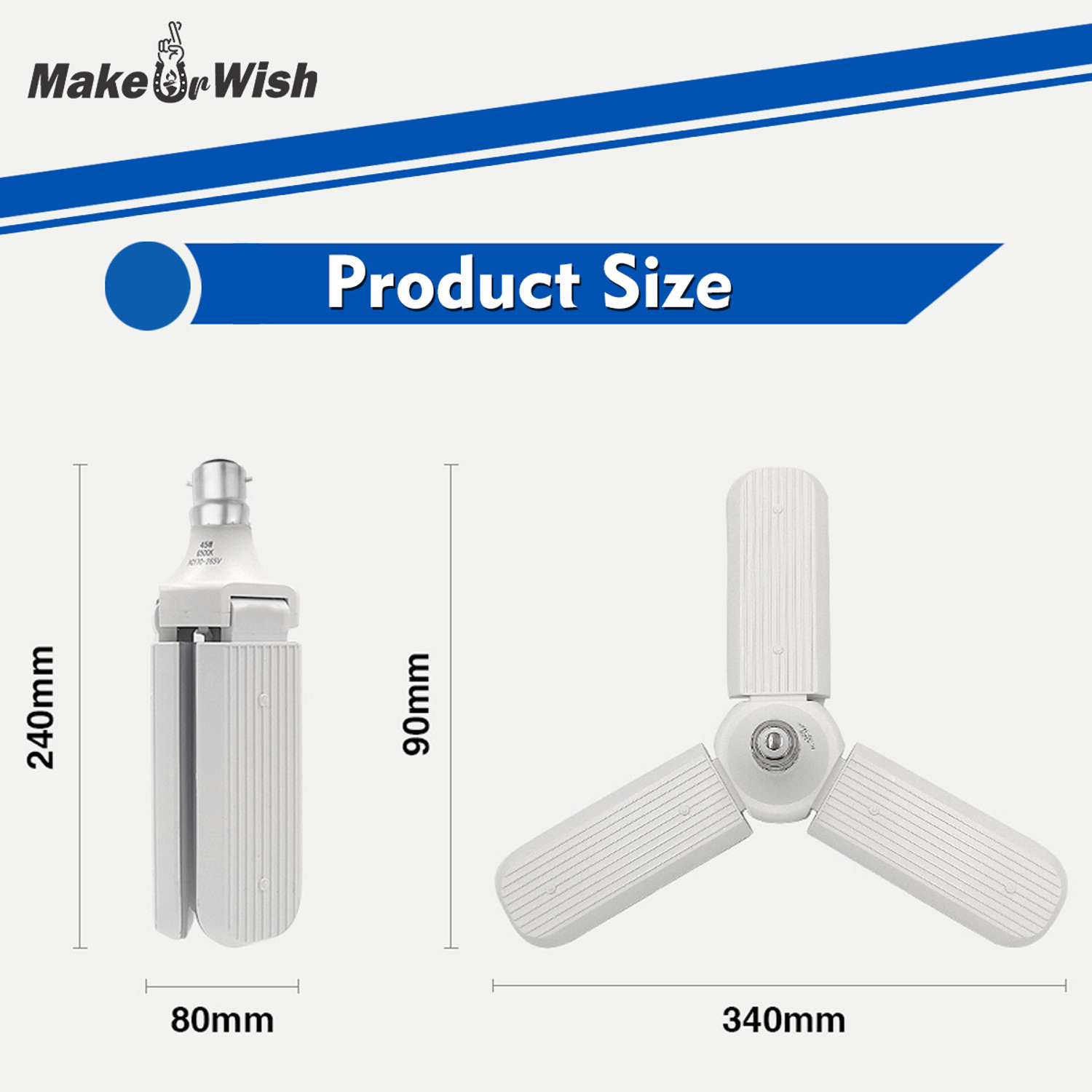 Image of Make Ur Wish 40 W Basic U-Tube B22 LED Bulb