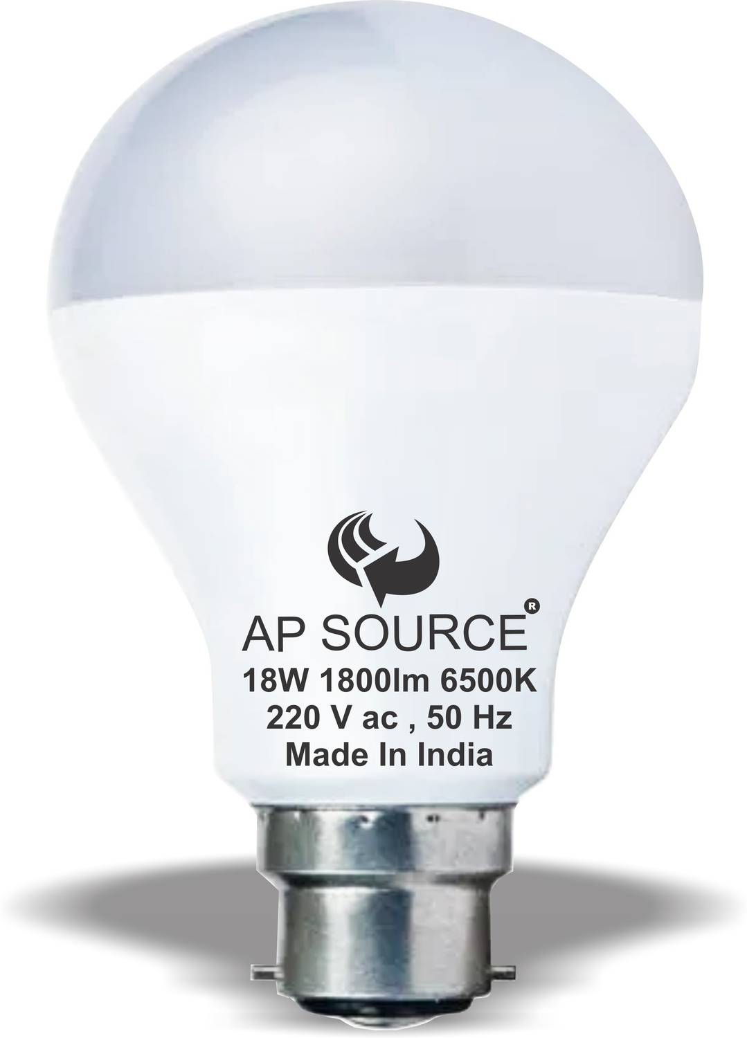 AP Source 18 W Basic Round B22 LED Bulb