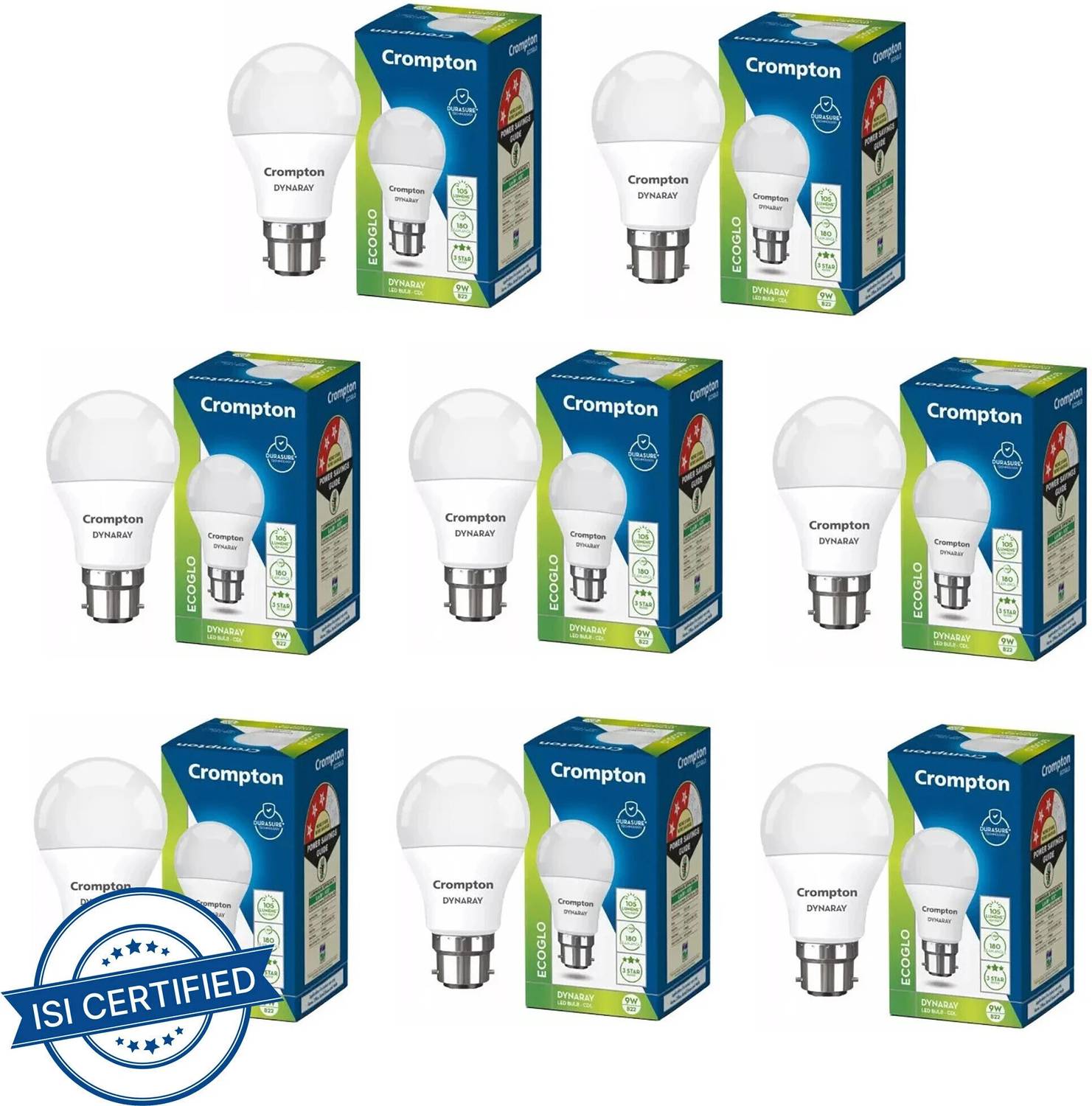 Crompton 9 W Basic Standard B22 LED Bulb