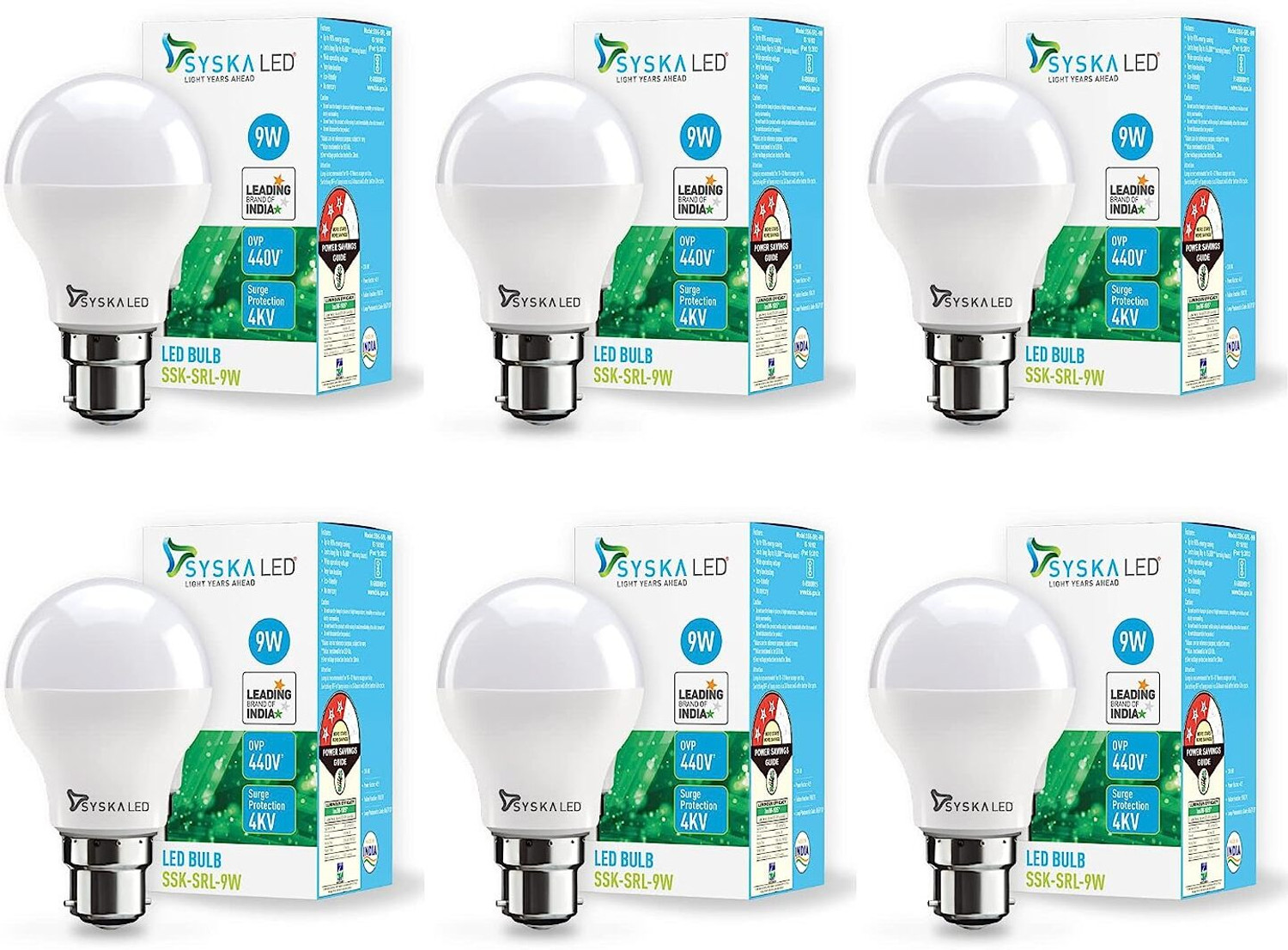 Image of Syska 9 W Basic Standard B22 LED Bulb