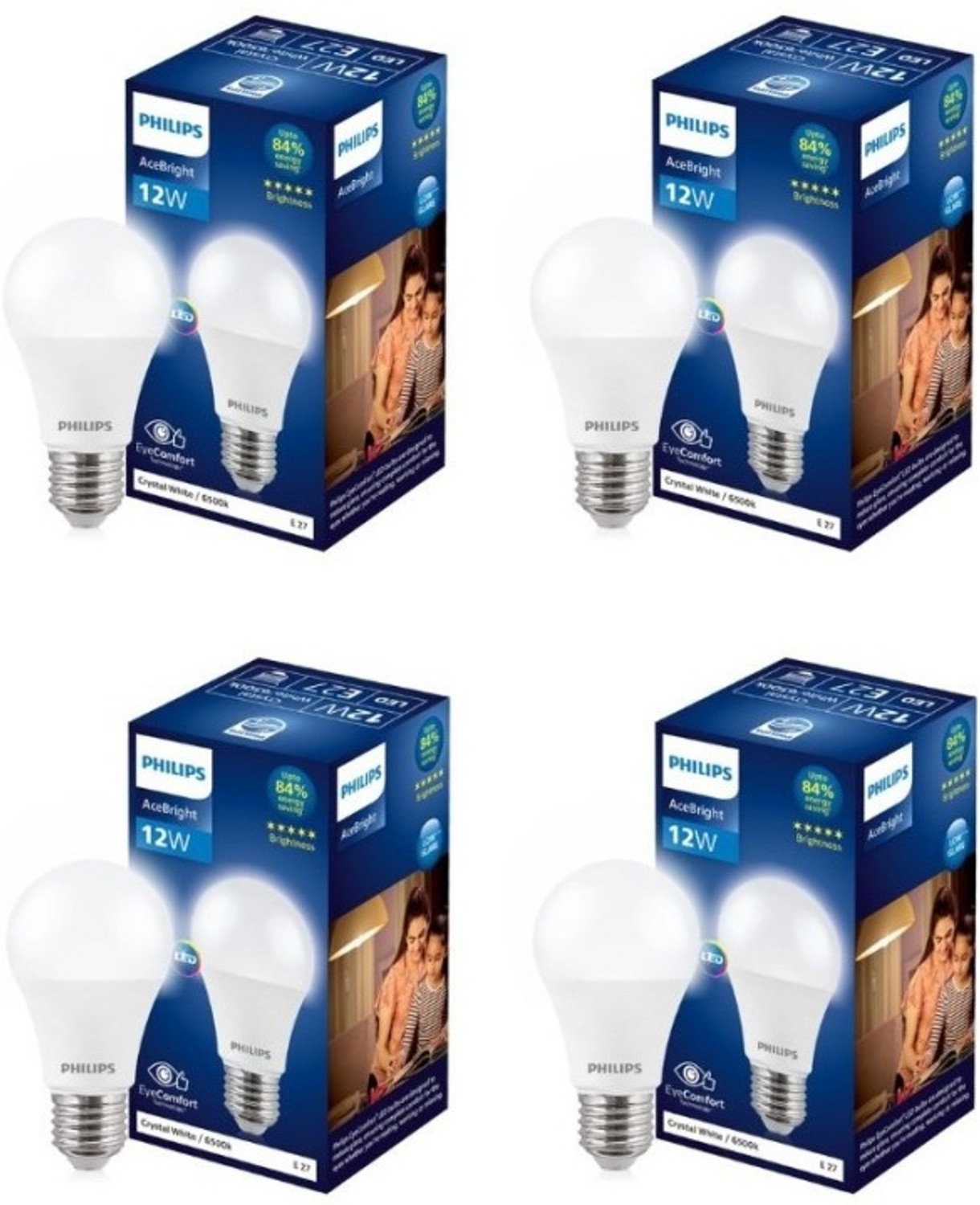 Image of PHILIPS 12 W Basic Round E27 LED Bulb