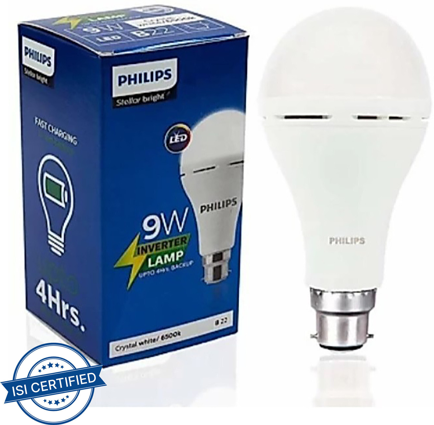 Image of PHILIPS 9 W Inverter Standard B22 Inverter Bulb