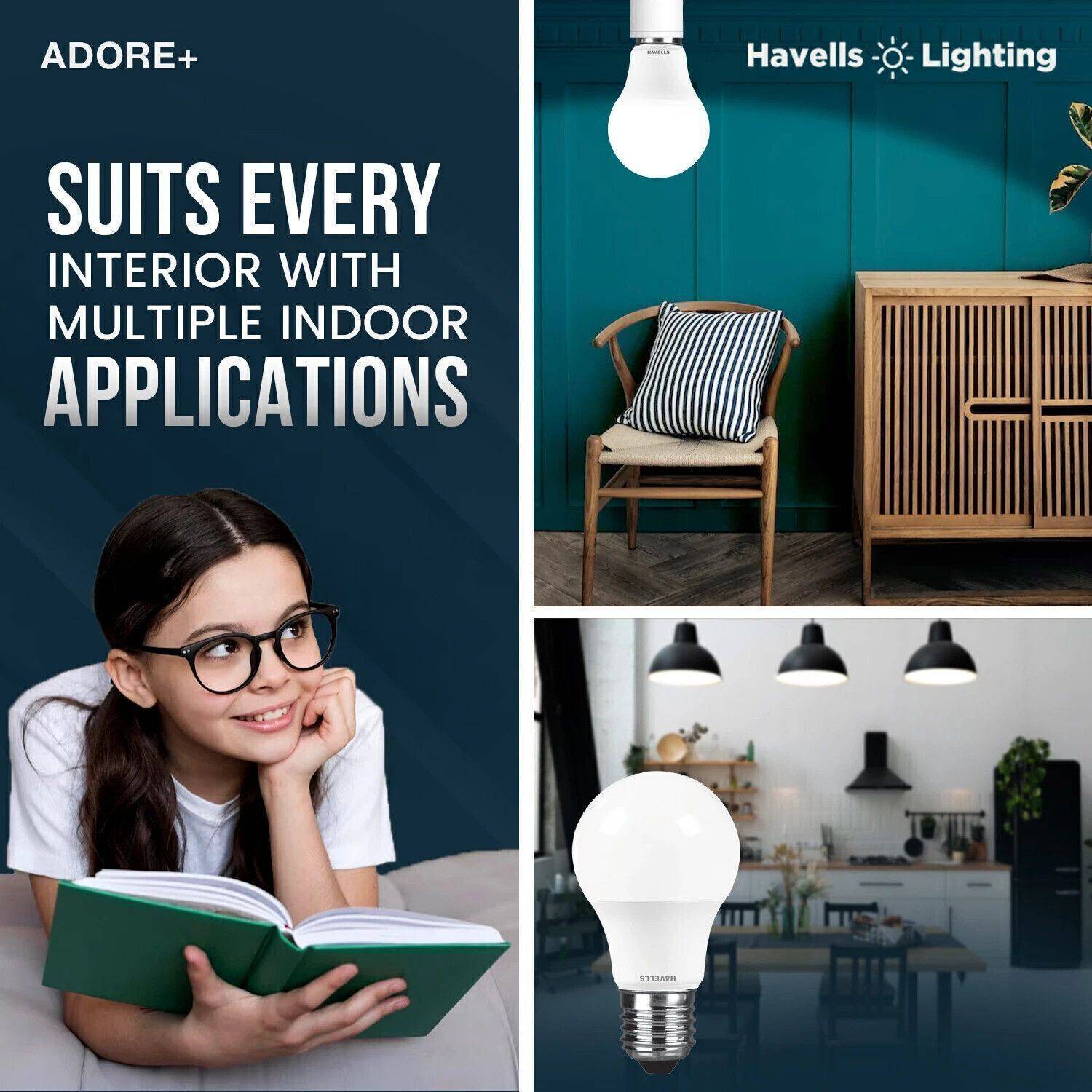 HAVELLS 9W B22 LED Bulb White Pack of 2 - Image 5