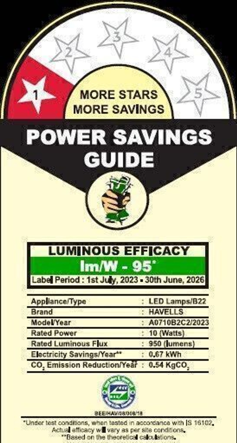 Image of HAVELLS 12 W Basic Standard B22 LED Bulb