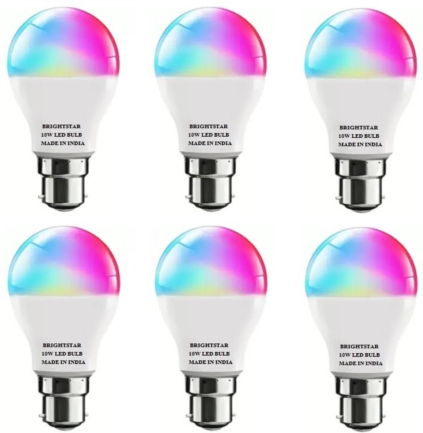 Brightstar 10 W Basic Round B22 LED Bulb