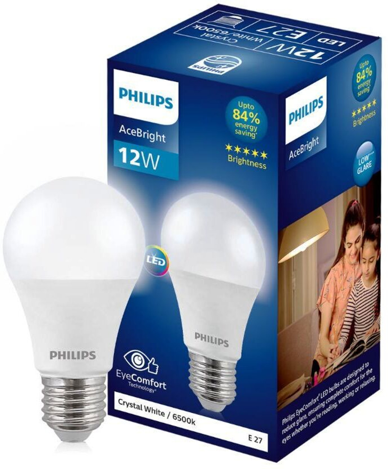 Image of PHILIPS 12 W Basic Round E27 LED Bulb