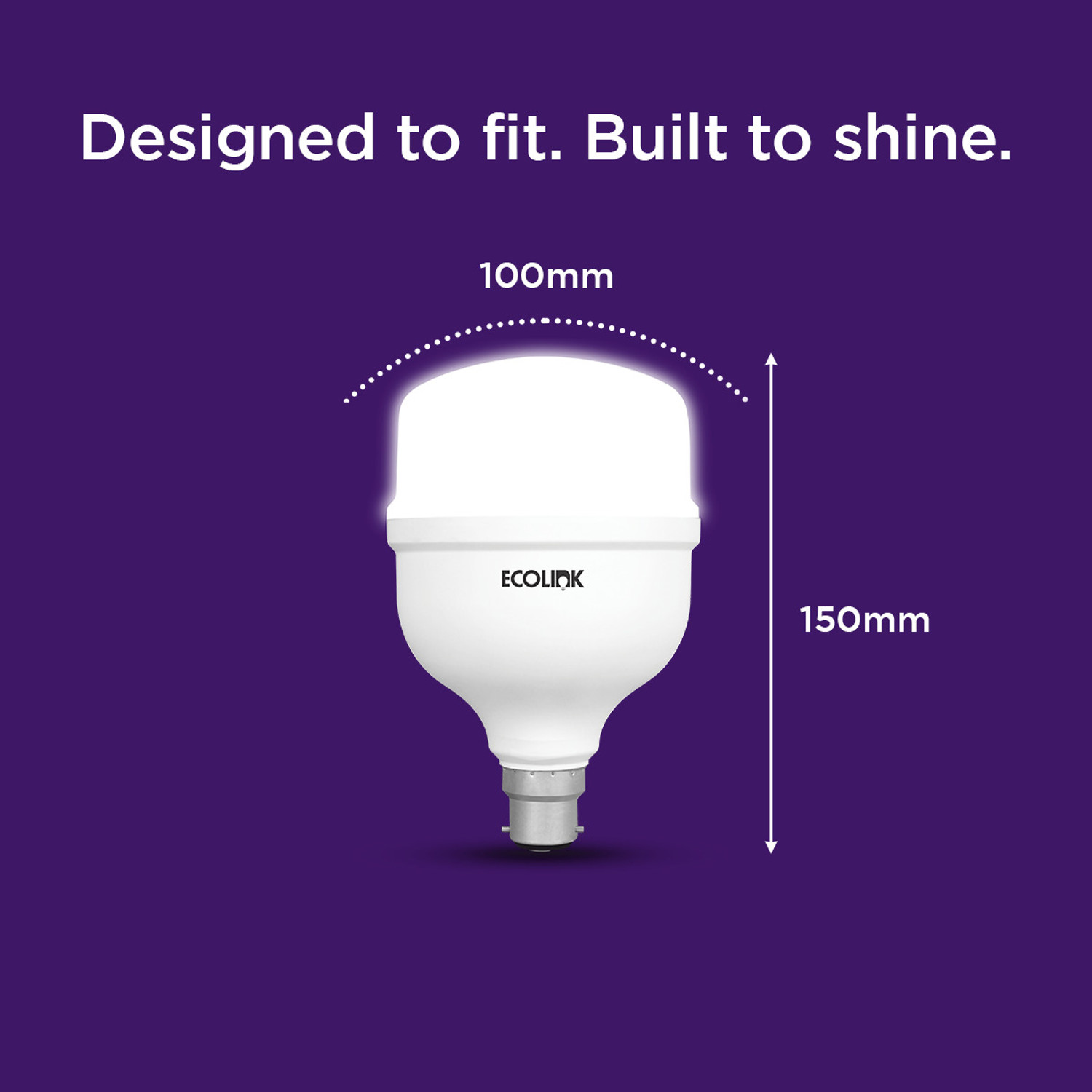Image of EcoLink 36 W Eye Safety Compliance Standard B22 LED Bulb