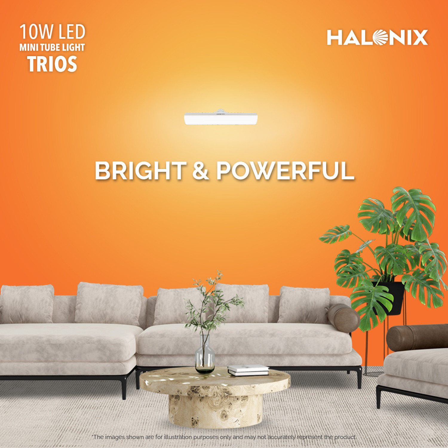 Image of HALONIX 10 W Basic T-Bulb B22 D LED Bulb