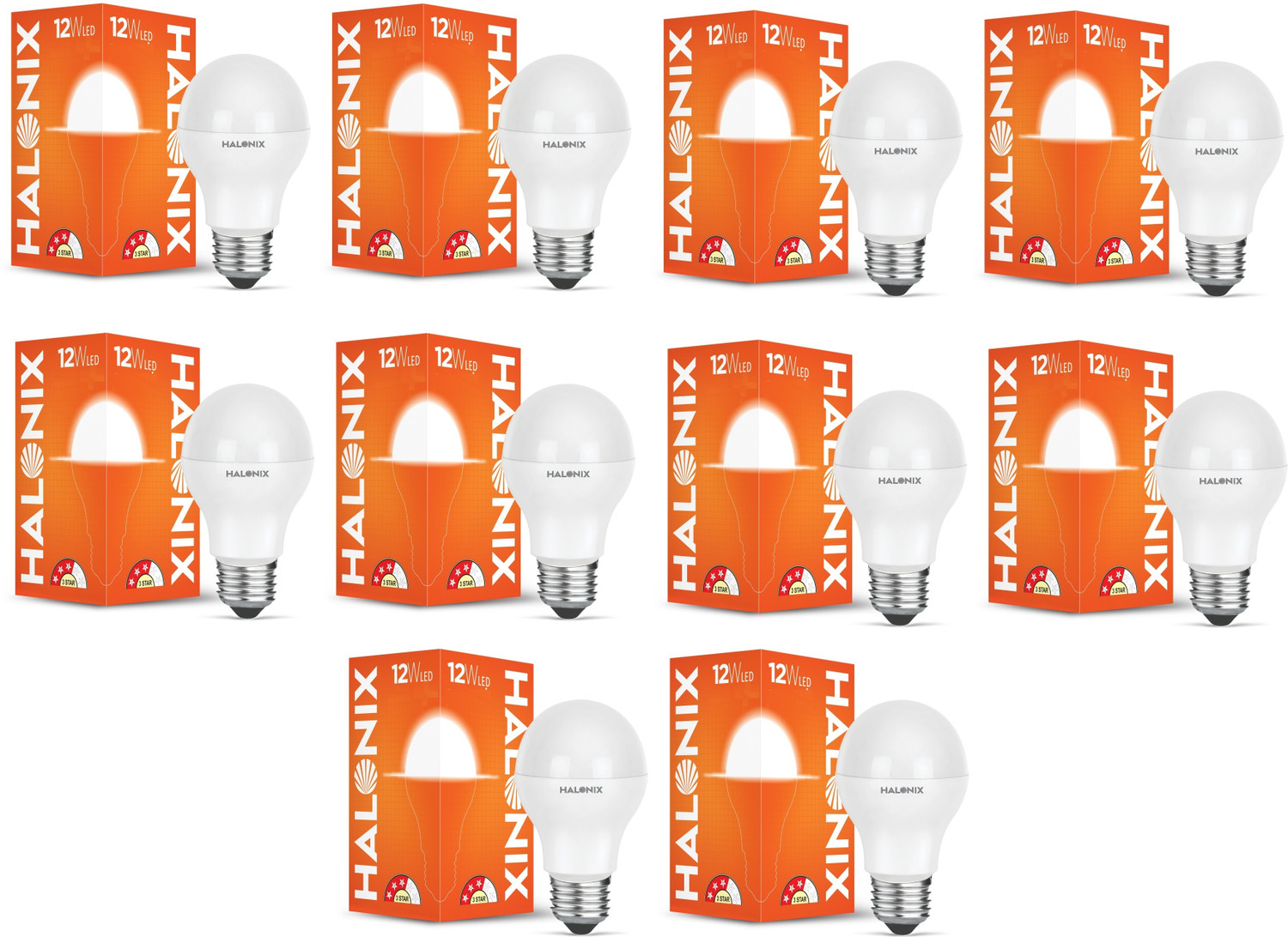 Image of HALONIX 12 W Basic Round E27 LED Bulb