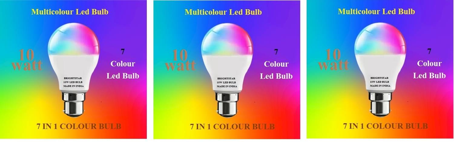 Brightstar 10 W Basic Round B22 LED Bulb