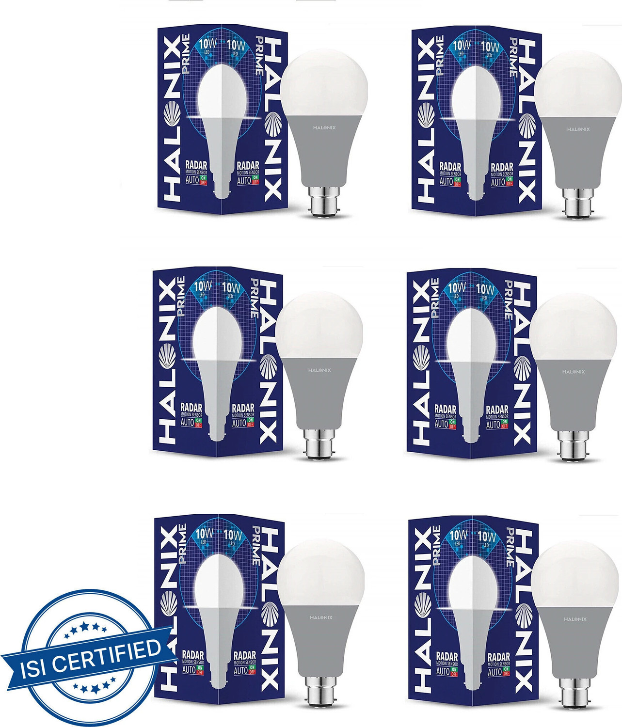 Image of HALONIX 10 W Motion Sensor Decorative B22 LED Bulb