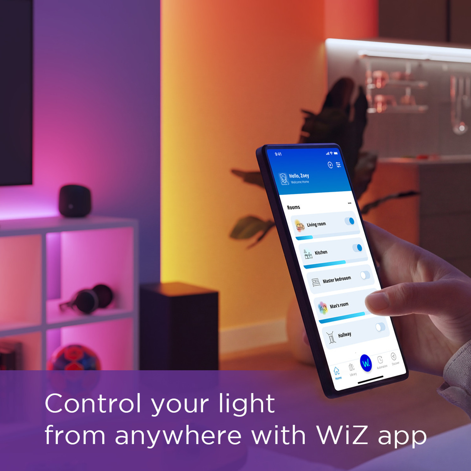 Image of PHILIPS Smart Wi-Fi 9W LED Bulb B22 Pro Smart Bulb