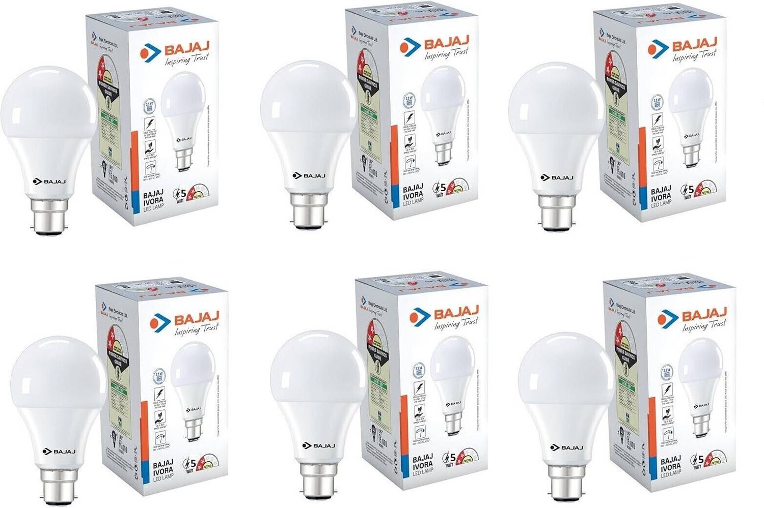 BAJAJ 5 W Basic Standard B22 LED Bulb