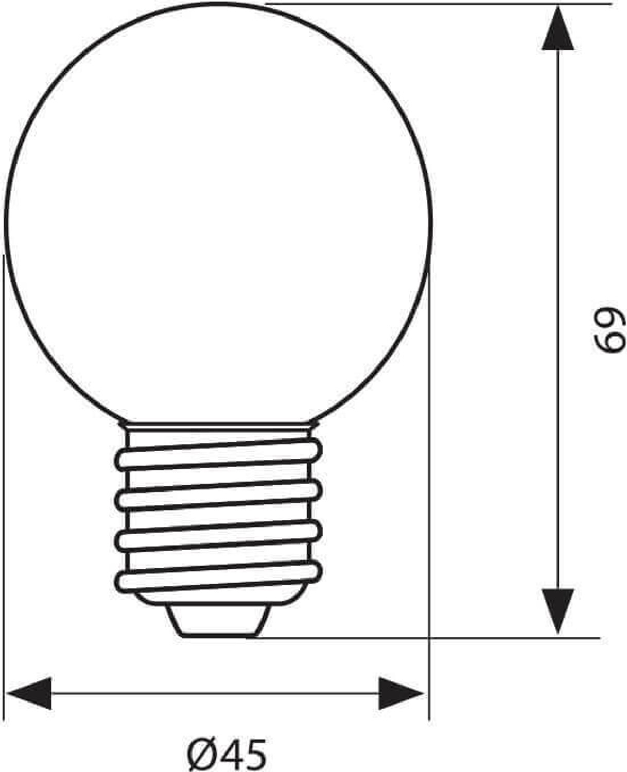 Image of ambert 0.5 W Basic Globe B22 LED Bulb