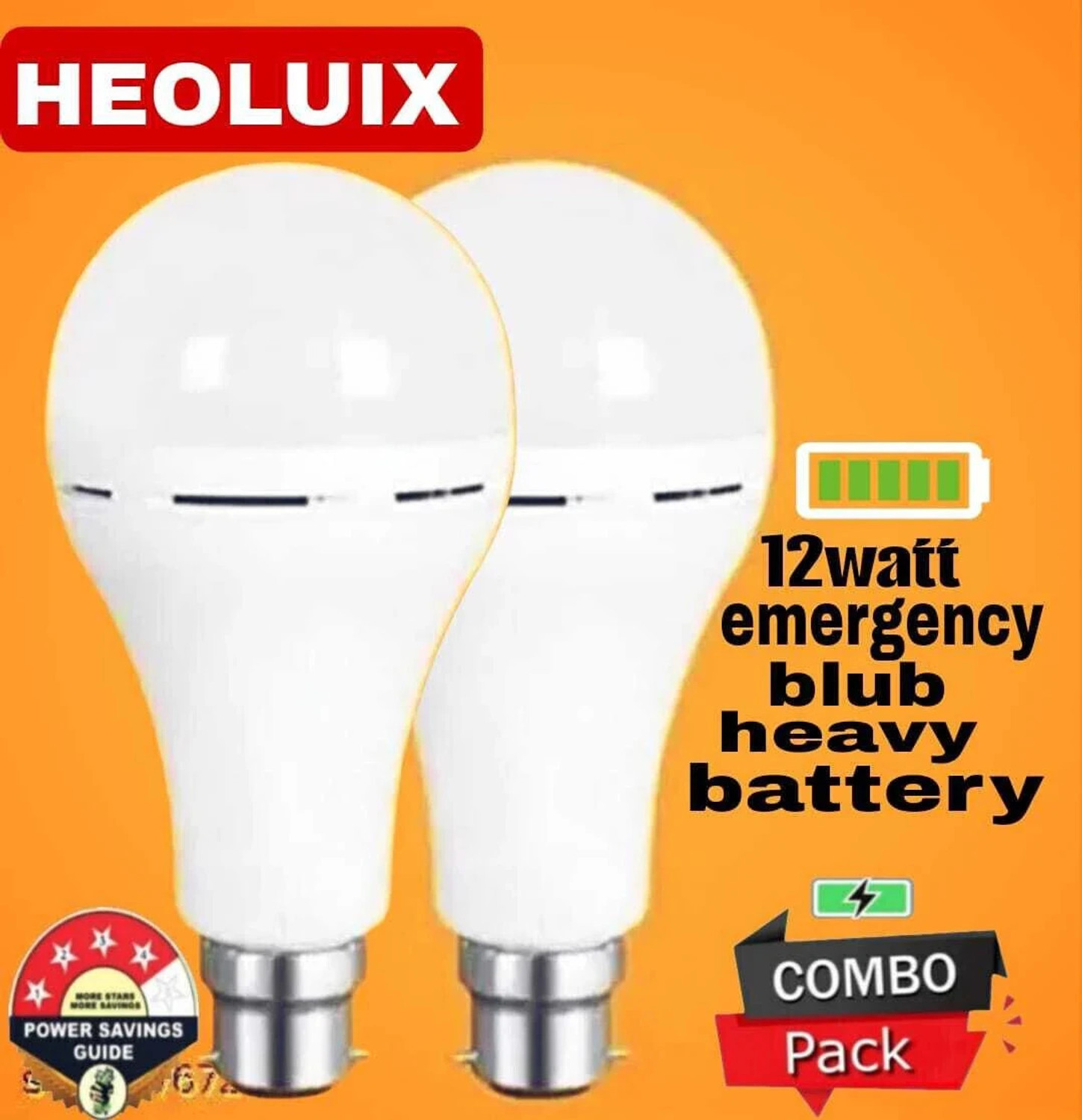 Image of heoluix 12 W Inverter Standard B22 Inverter Bulb