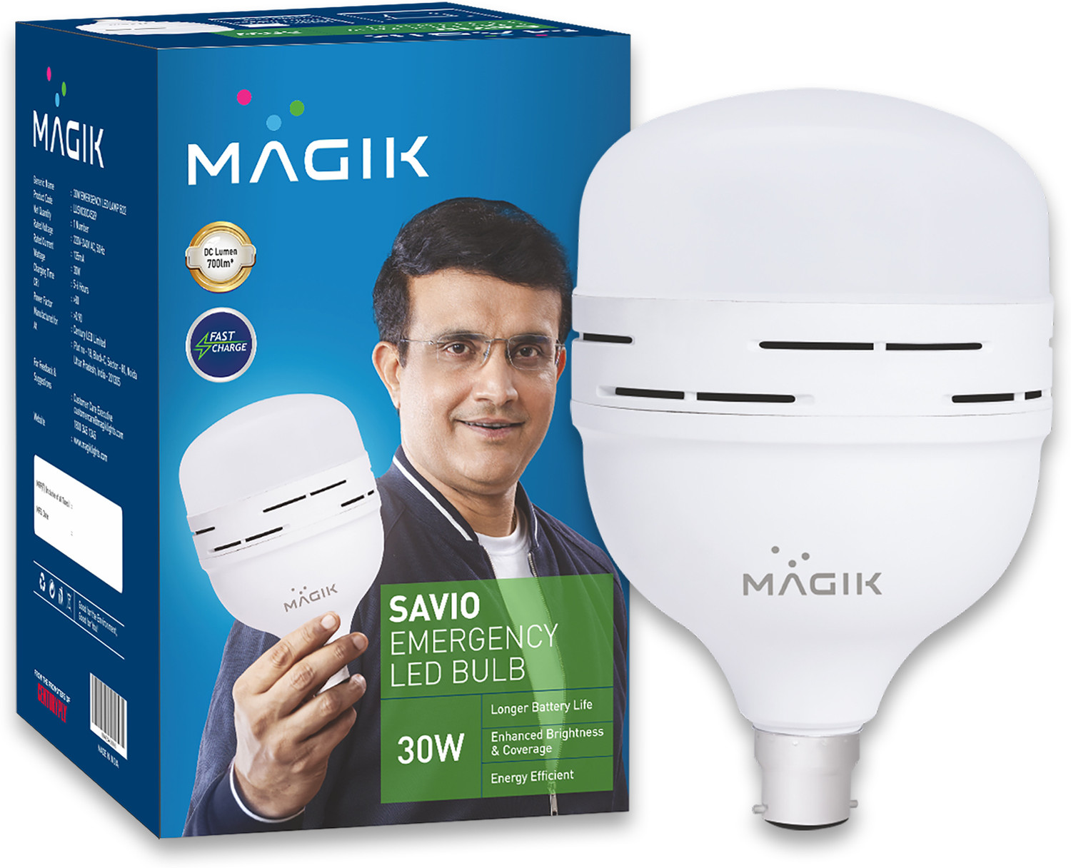 Image of Magik 30 W Basic Standard B22 Inverter Bulb