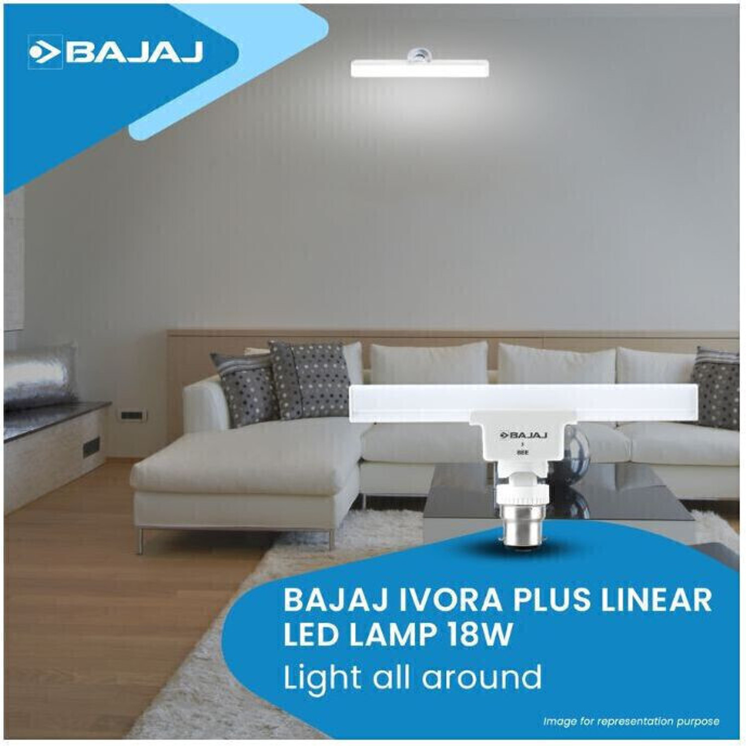 Image of BAJAJ 18 W Basic T-Bulb B22 LED Bulb