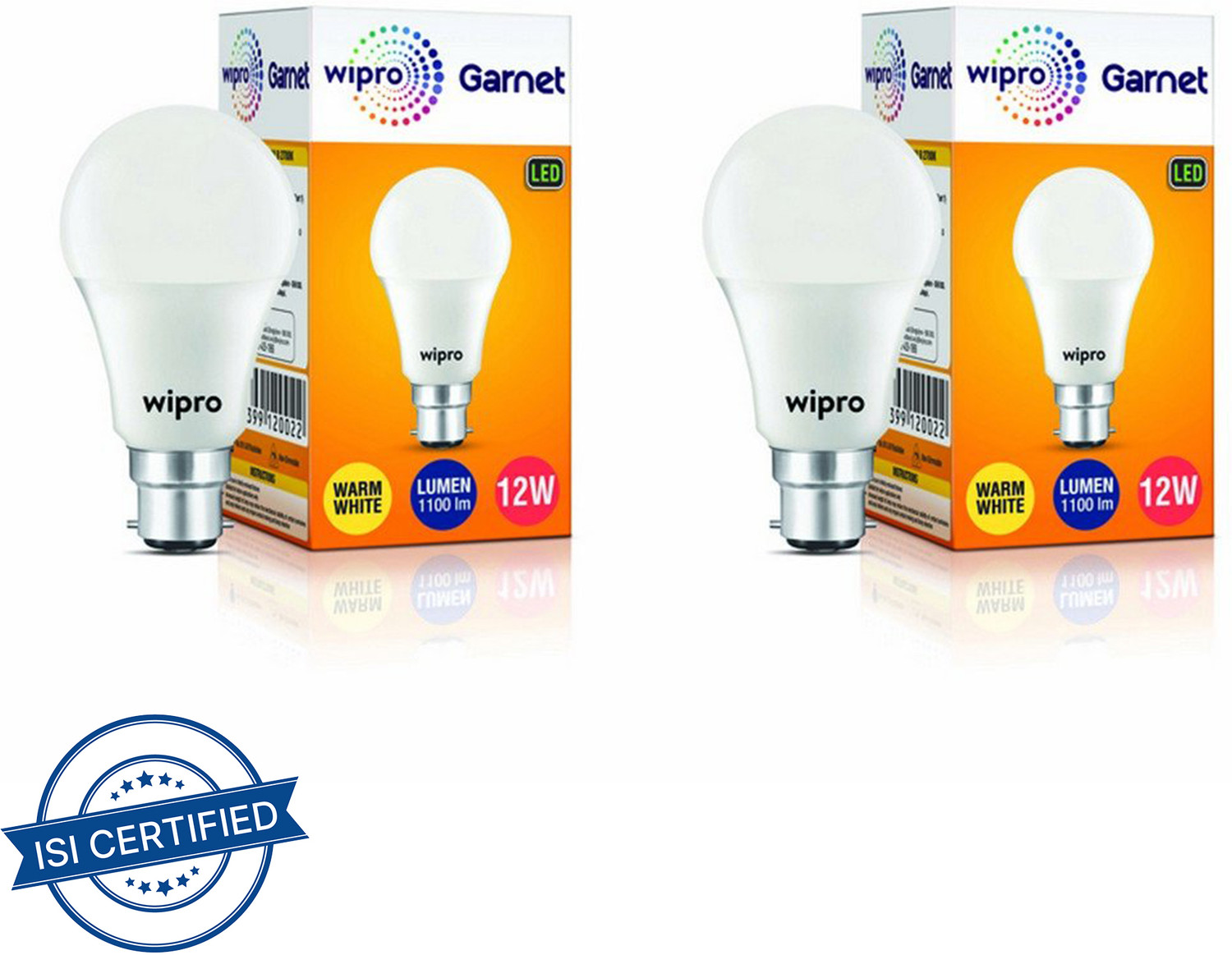 Image of Wipro 12 W Basic Standard B22 LED Bulb