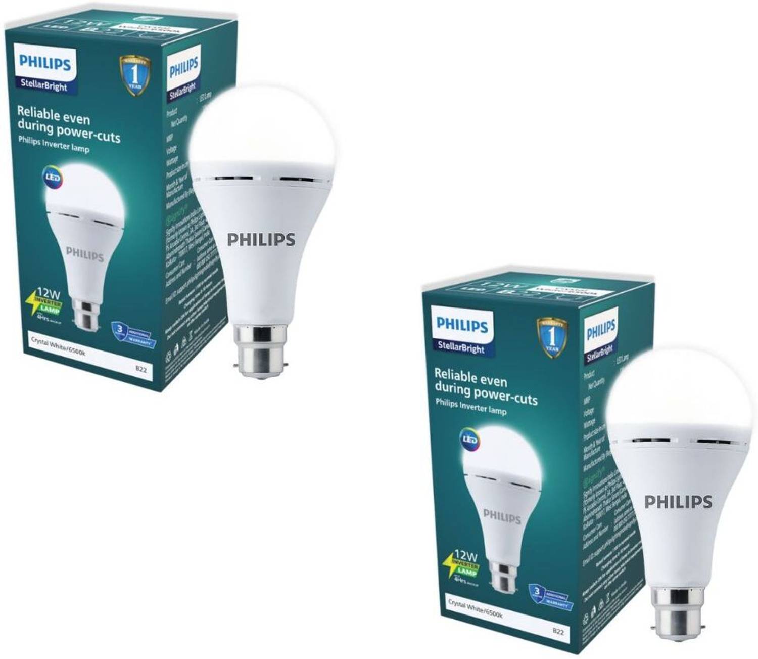 PHILIPS 12 W Basic Standard B22 Inverter Bulb