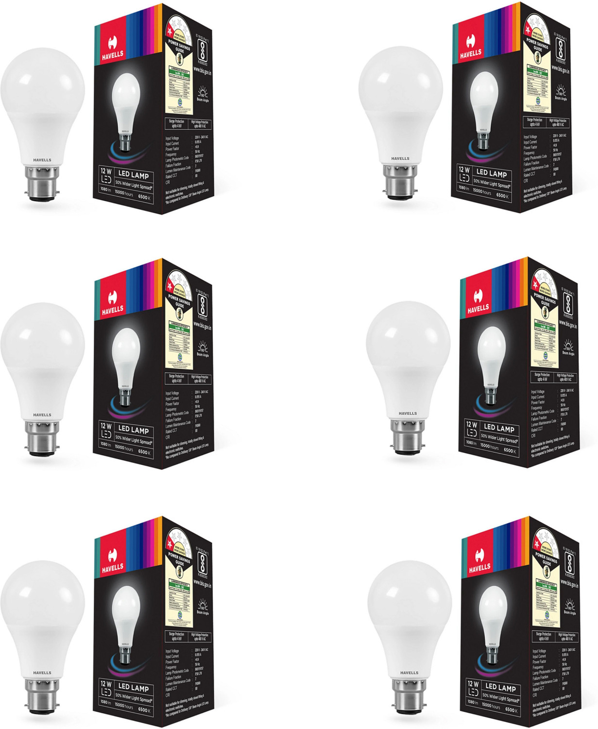 Image of HAVELLS 12 W Basic Standard B22 LED Bulb