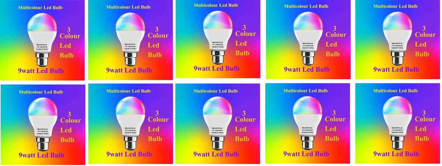 Brightstar 9 W Basic Round B22 LED Bulb