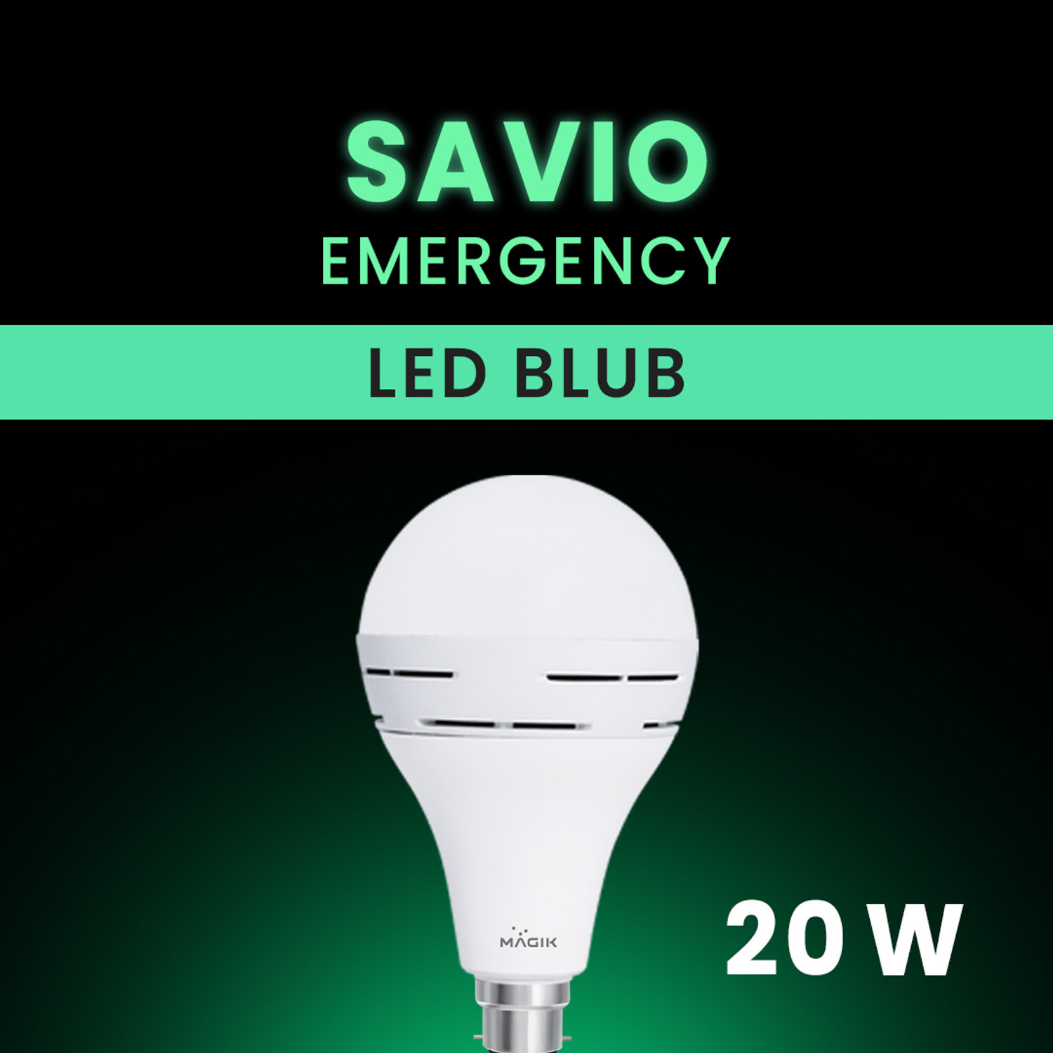 Image of Magik 20 W Basic Standard B22 Inverter Bulb (White)