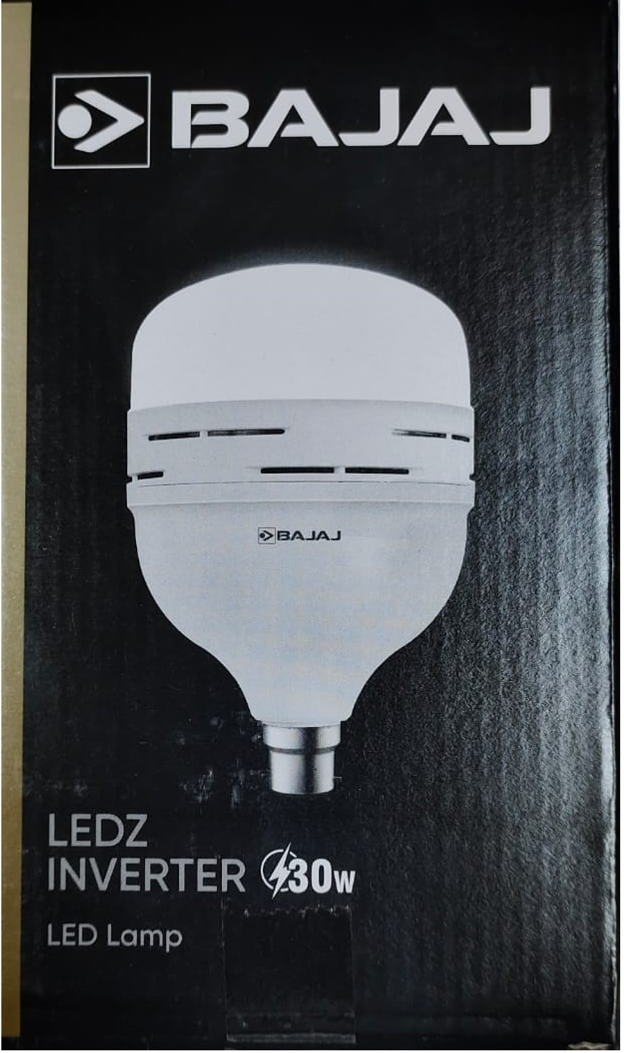 Image of BAJAJ 30W B22 WHITE EMERGENCY LED BULB PACK OF-01 4 hrs Bulb Emergency Light