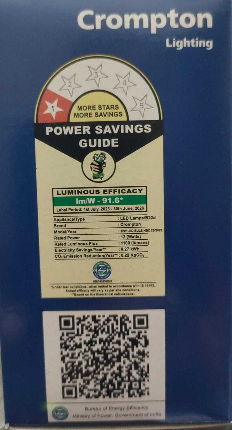 Image of Crompton 12 W Basic Standard B22 LED Bulb