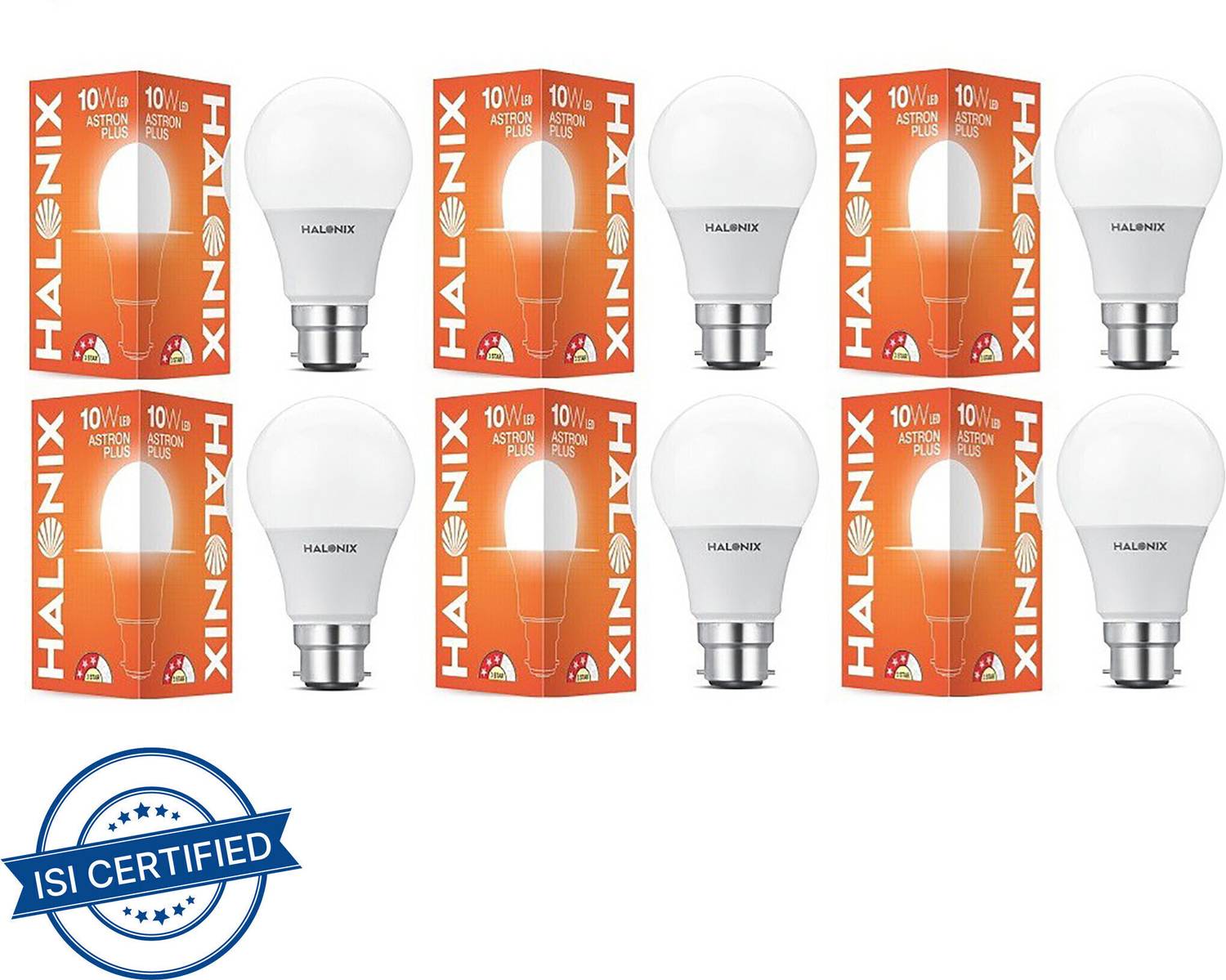 HALONIX 10 W Basic Round B22 LED Bulb