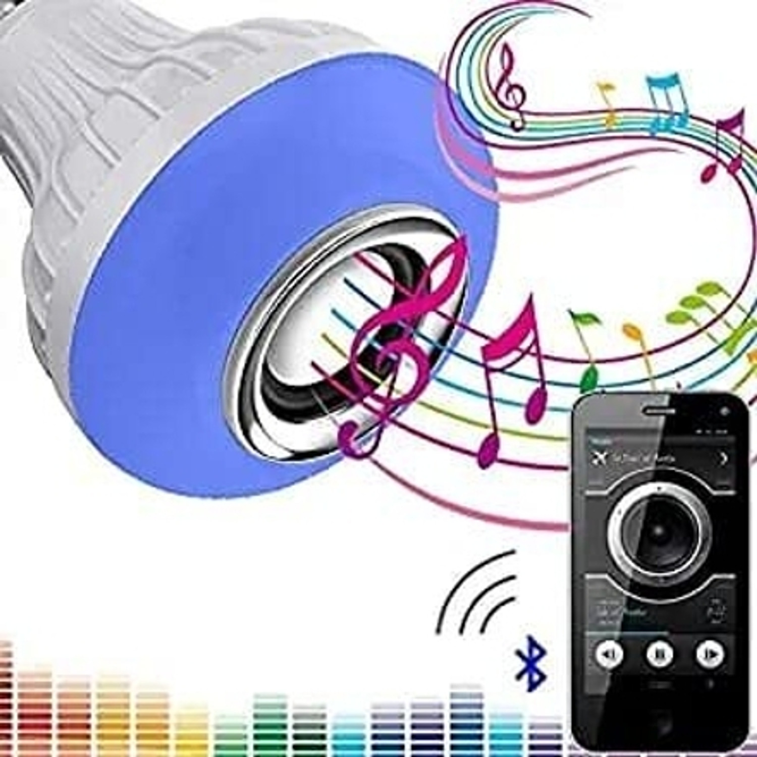 Image of REXBURG 220 W Bluetooth Round B24 LED Bulb