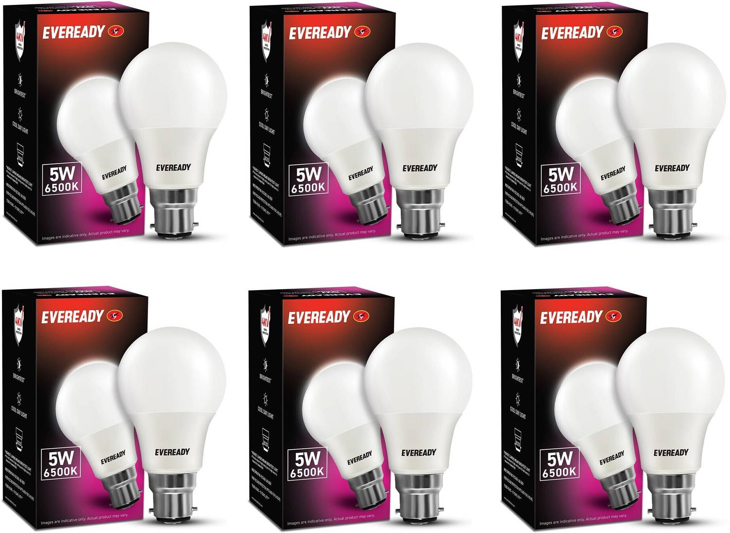 EVEREADY 5 W Basic Standard B22 LED Bulb
