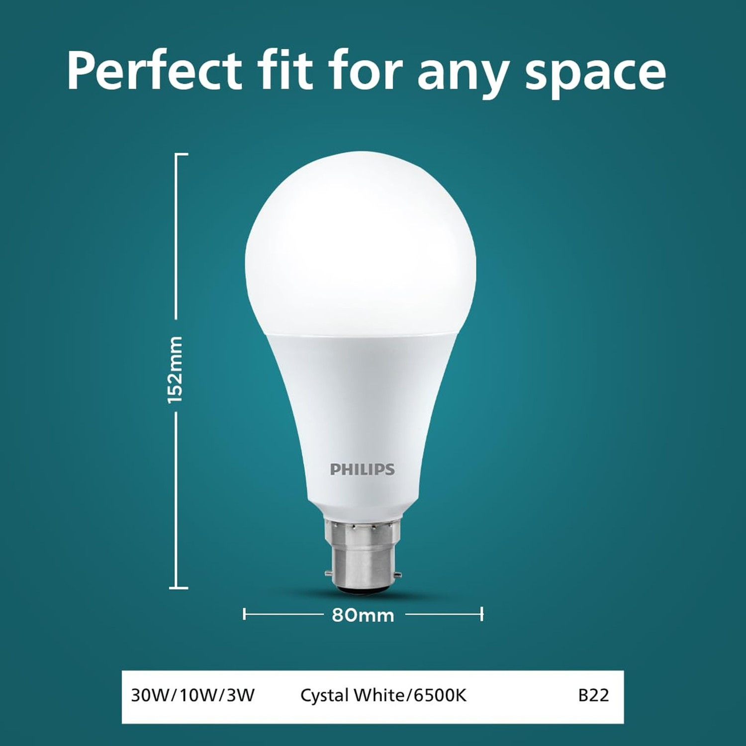 Image of PHILIPS 30 W Basic Standard B22 LED Bulb